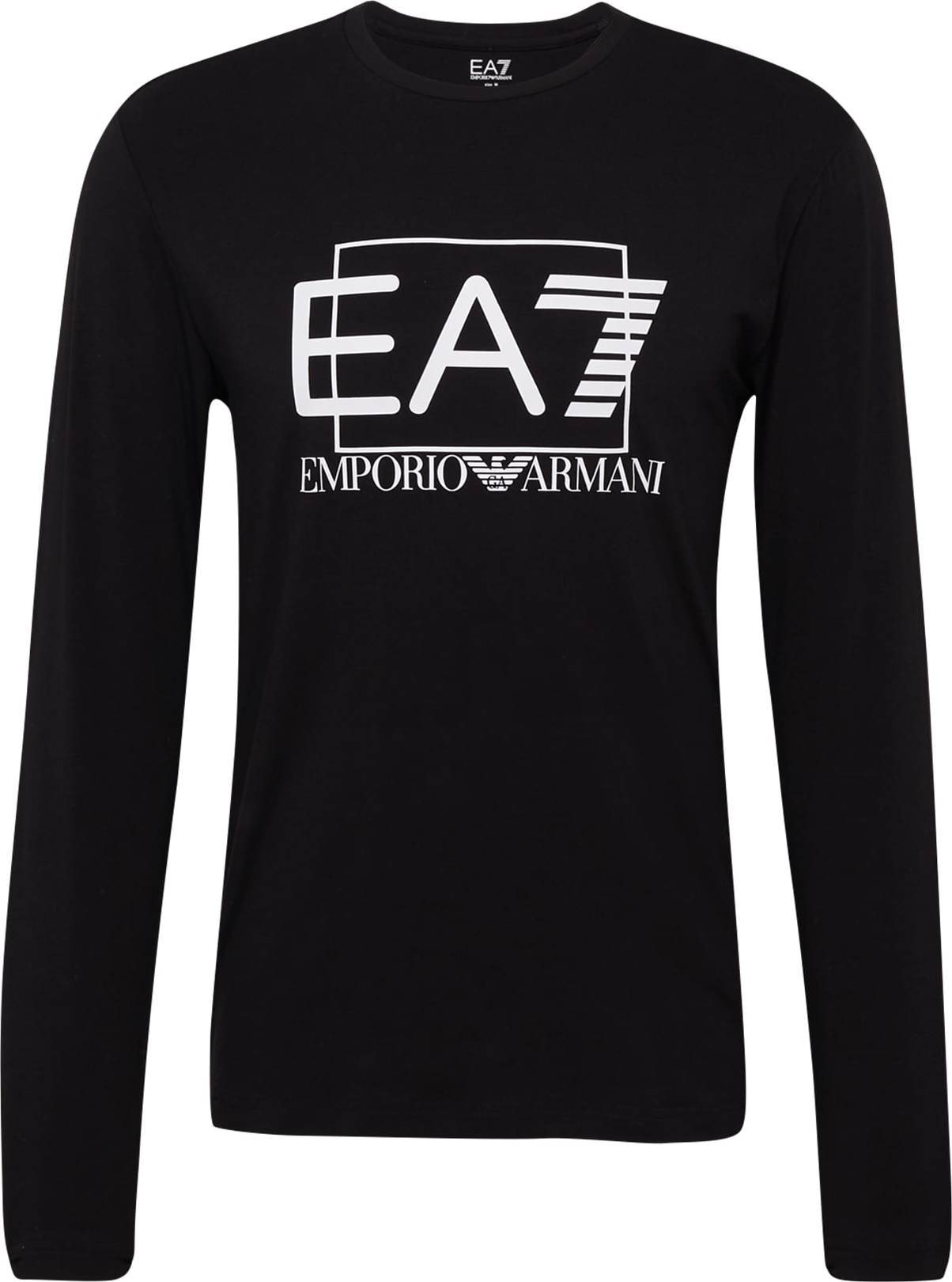 EA7 Emporio Armani Tričko černá / bílá