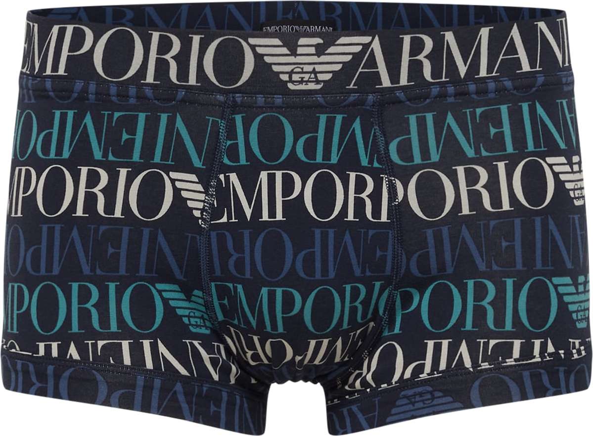 Emporio Armani Boxerky marine modrá / noční modrá / nefritová / offwhite