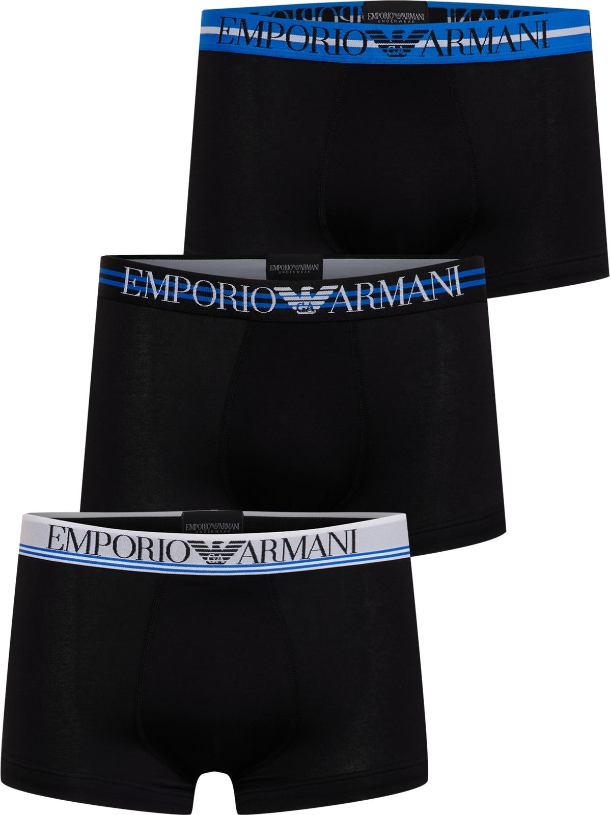 Emporio Armani Boxerky modrá / černá / bílá