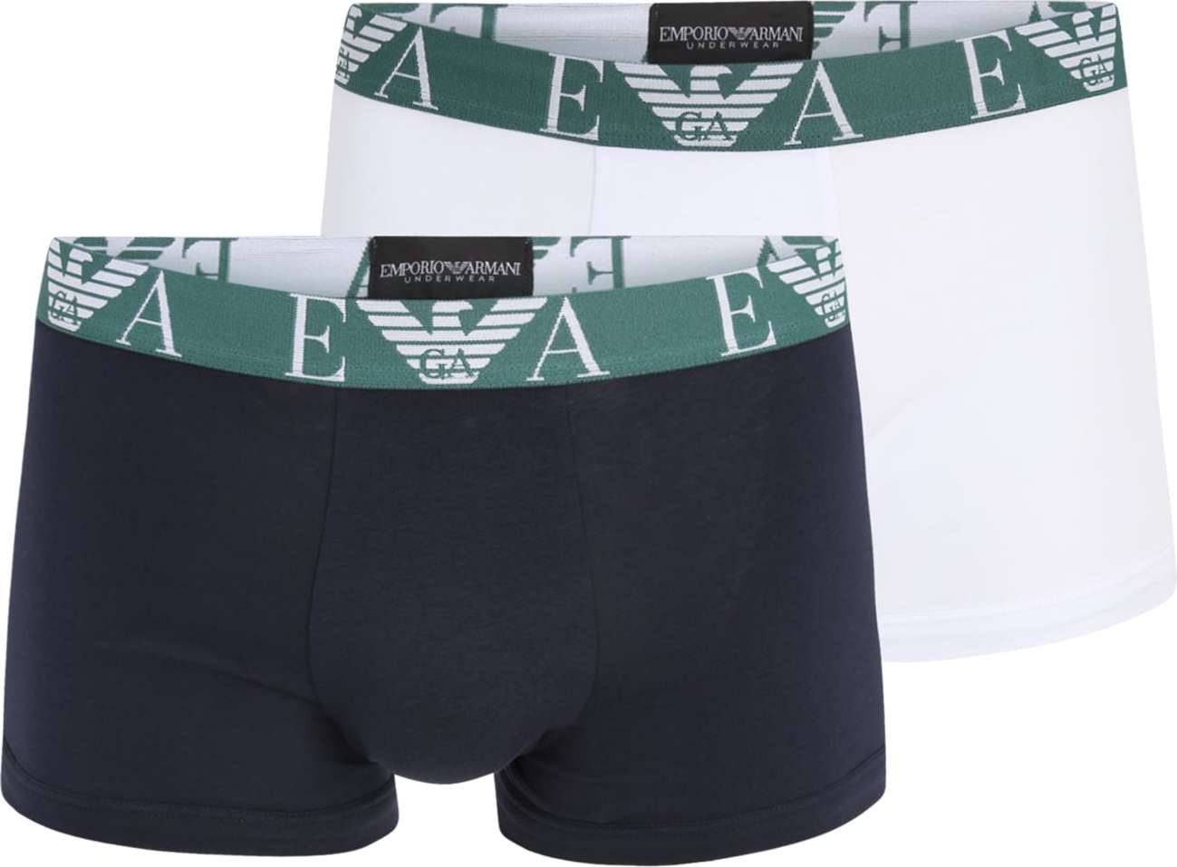 Emporio Armani Boxerky námořnická modř / zelená / bílá