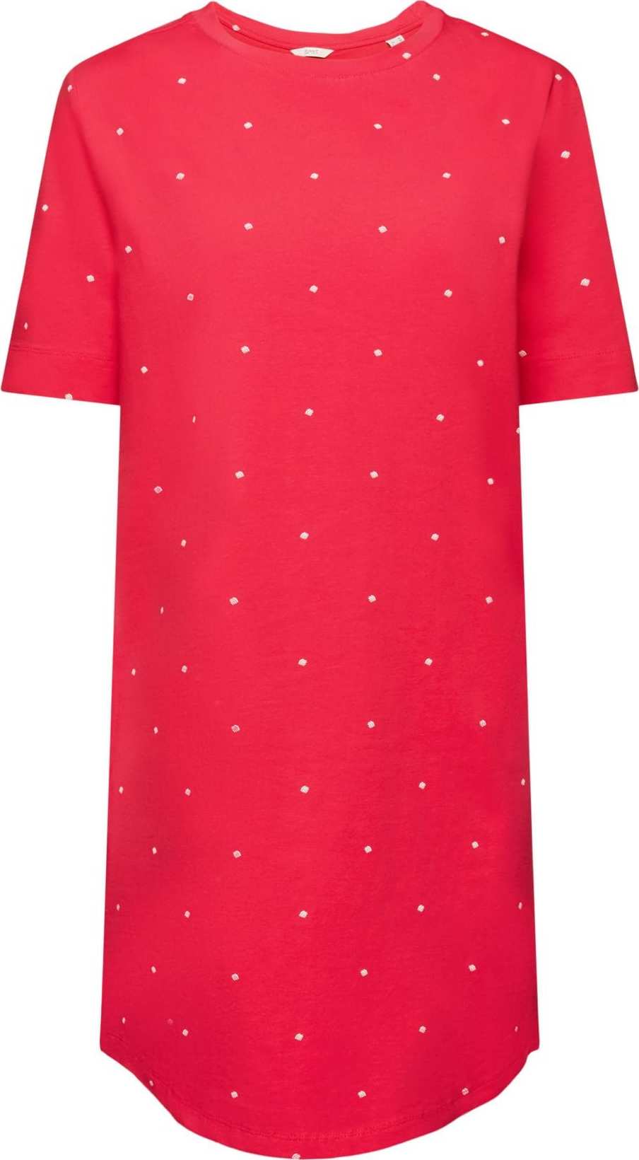 ESPRIT Noční košilka svítivě červená / bílá