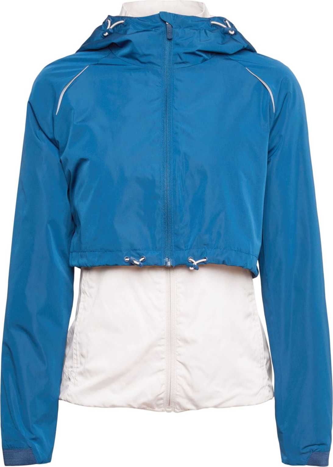 ESPRIT SPORT Outdoorová bunda petrolejová / bílá