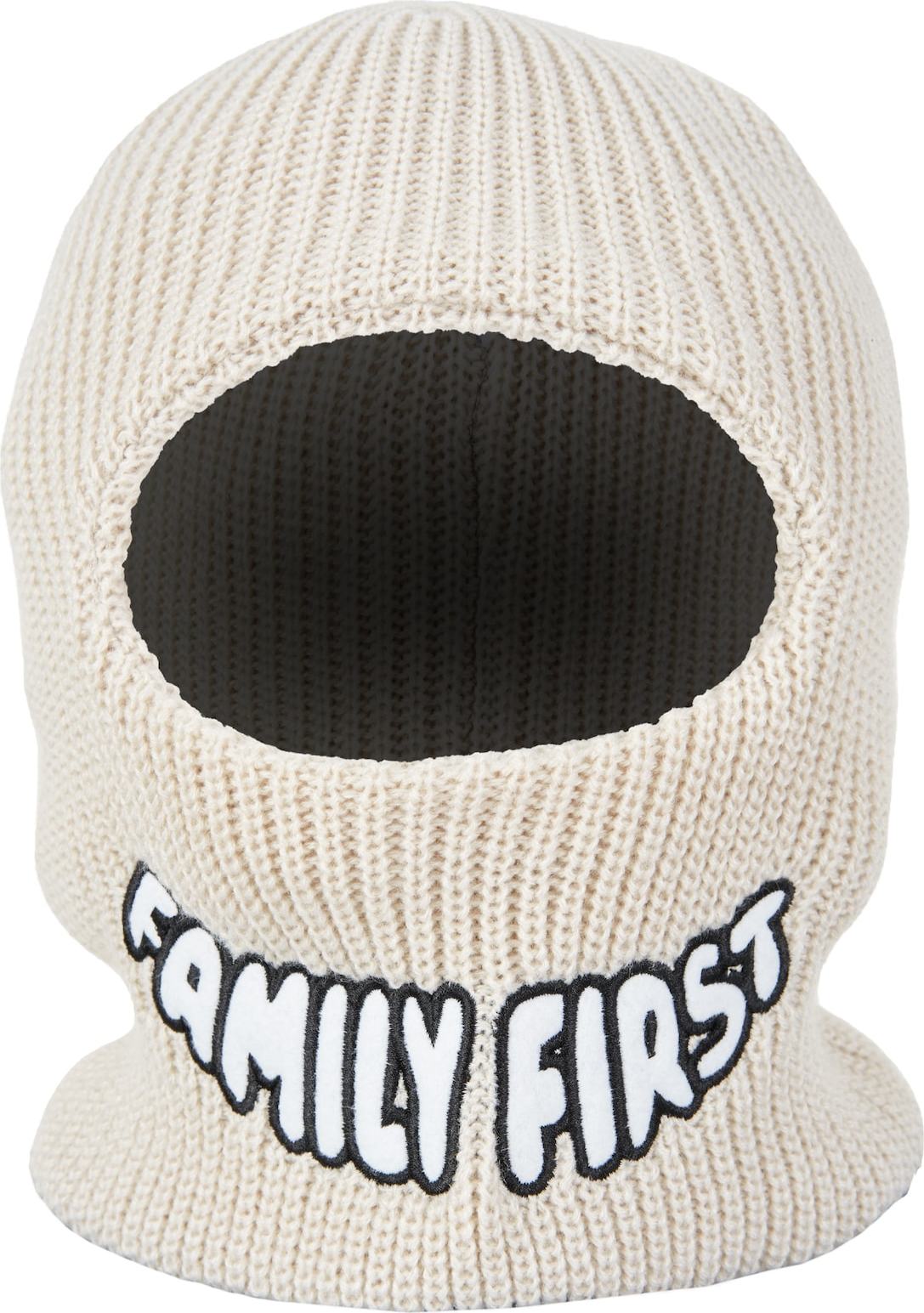 FAMILY 1ST FAMILY 4EVER Čepice 'Big Smile Balaclava' offwhite