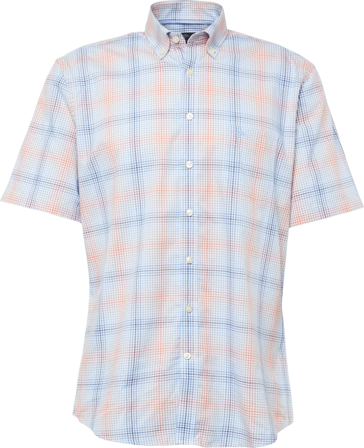 FYNCH-HATTON Košile enciánová modrá / nebeská modř / oranžová / bílá