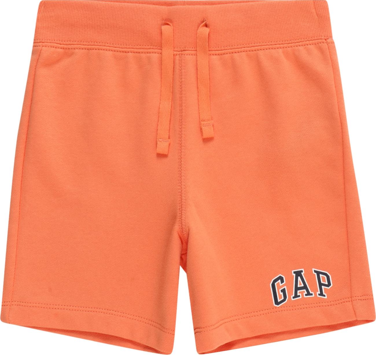 GAP Kalhoty námořnická modř / oranžová / bílá