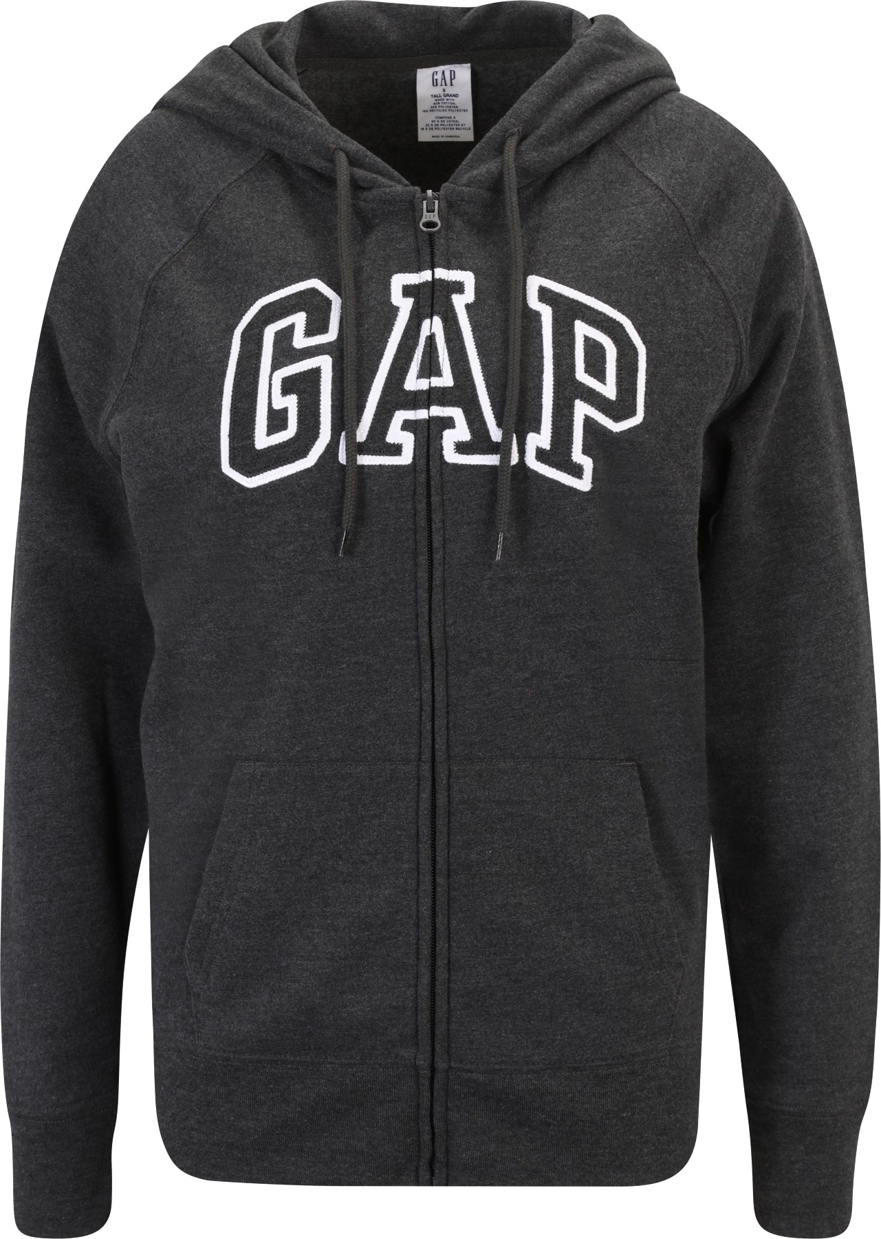 Gap Petite Mikina tmavě šedá / bílá