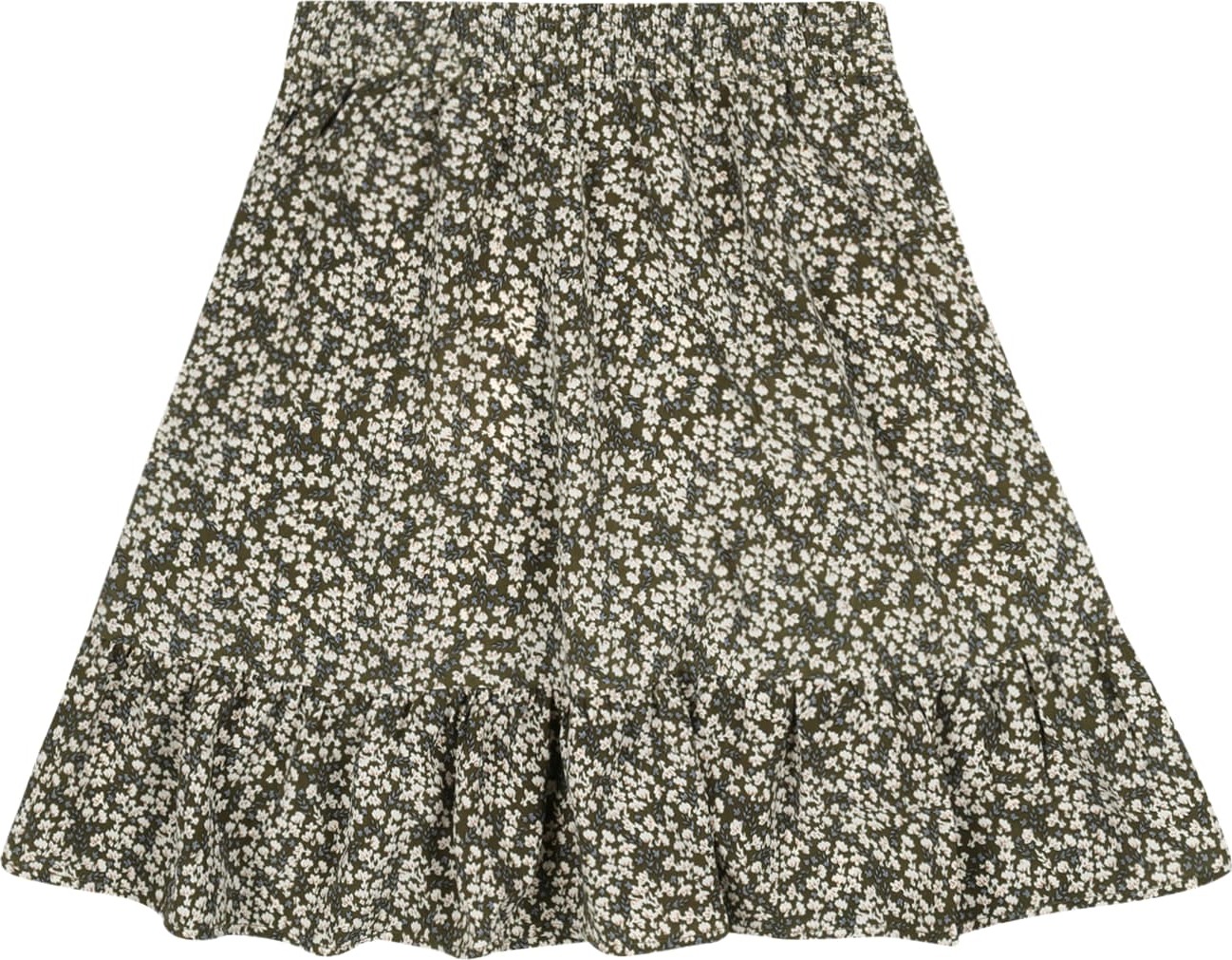 GRUNT Sukně šedá / khaki / bílá