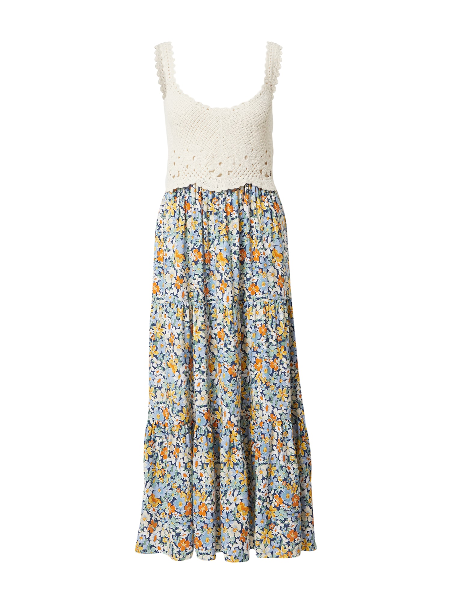 Hailys Letní šaty 'Koraly' námořnická modř / světlemodrá / oranžová / bílá
