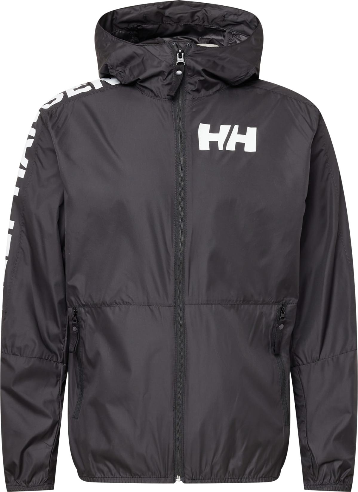 HELLY HANSEN Outdoorová bunda černá / bílá