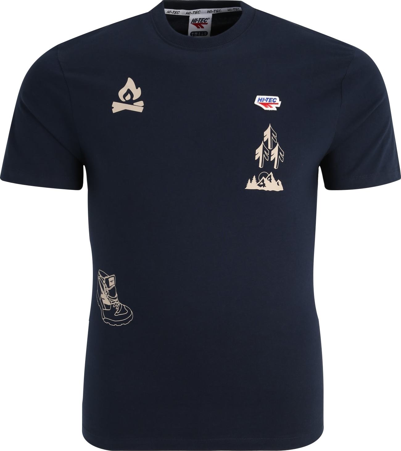 HI-TEC Funkční tričko námořnická modř / kámen