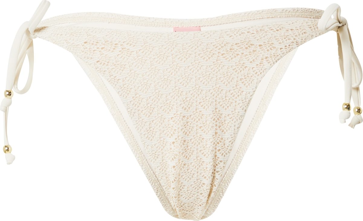 Hunkemöller Spodní díl plavek barva bílé vlny