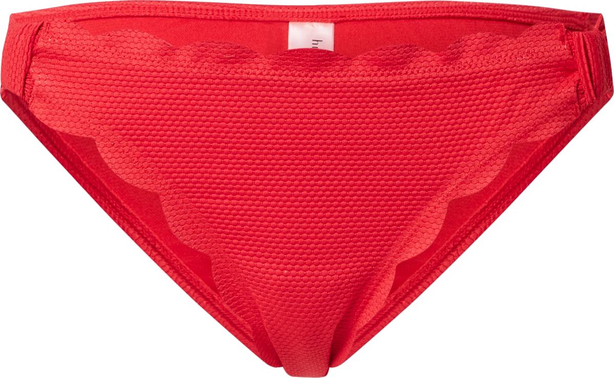 Hunkemöller Spodní díl plavek 'Scallop' světle červená