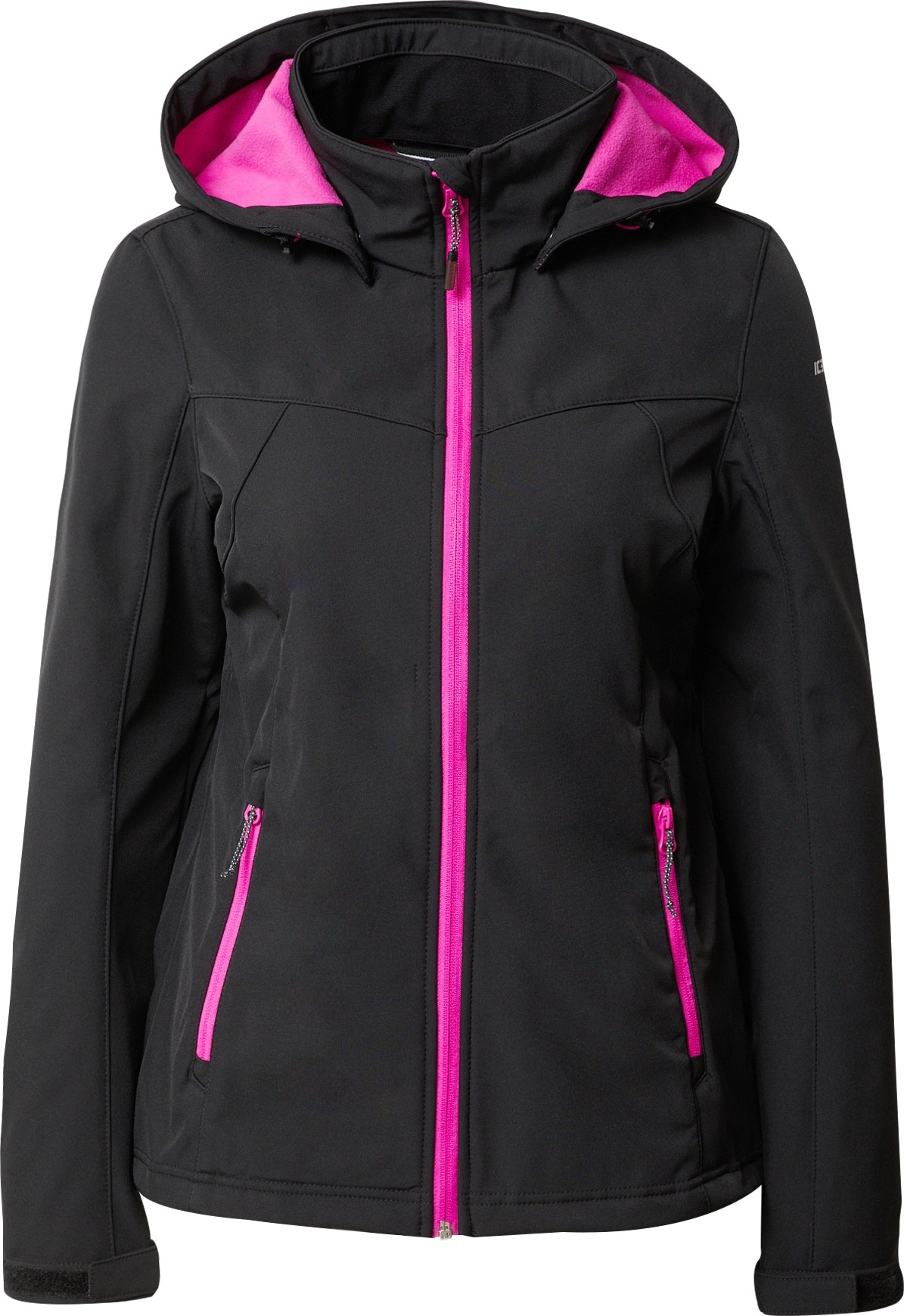 ICEPEAK Outdoorová bunda 'BRENHAM' pink / černá