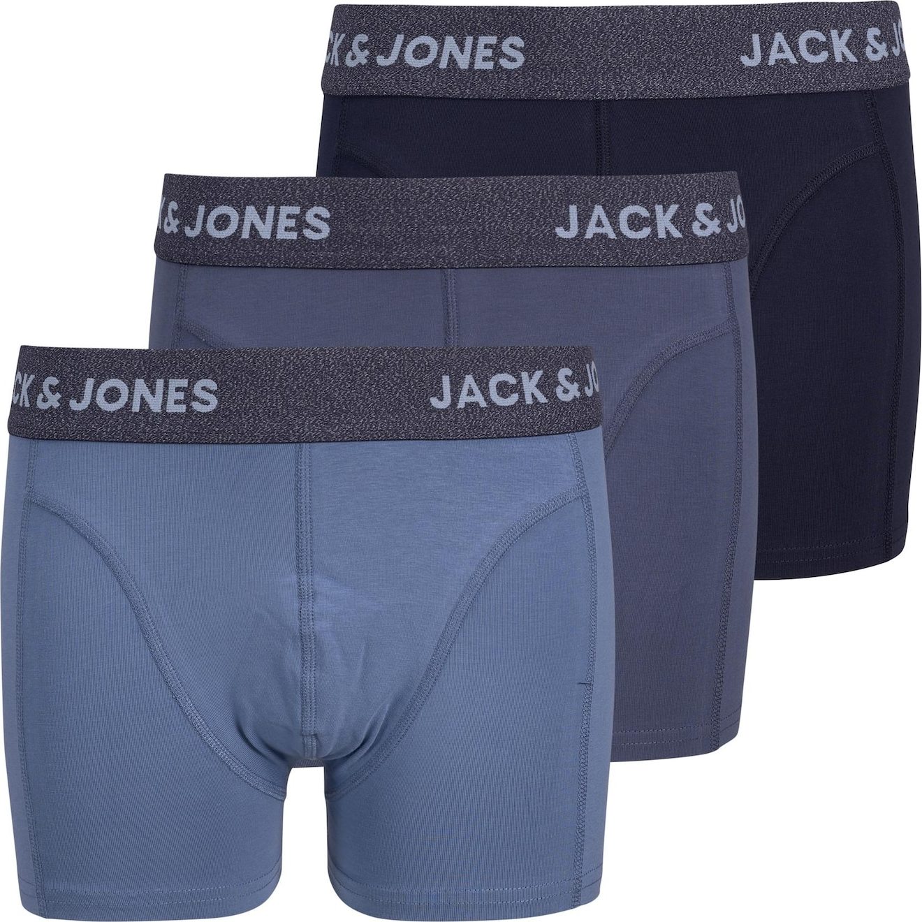 Jack & Jones Junior Spodní prádlo 'Serge' námořnická modř / noční modrá / chladná modrá / tmavě modrá / světle šedá
