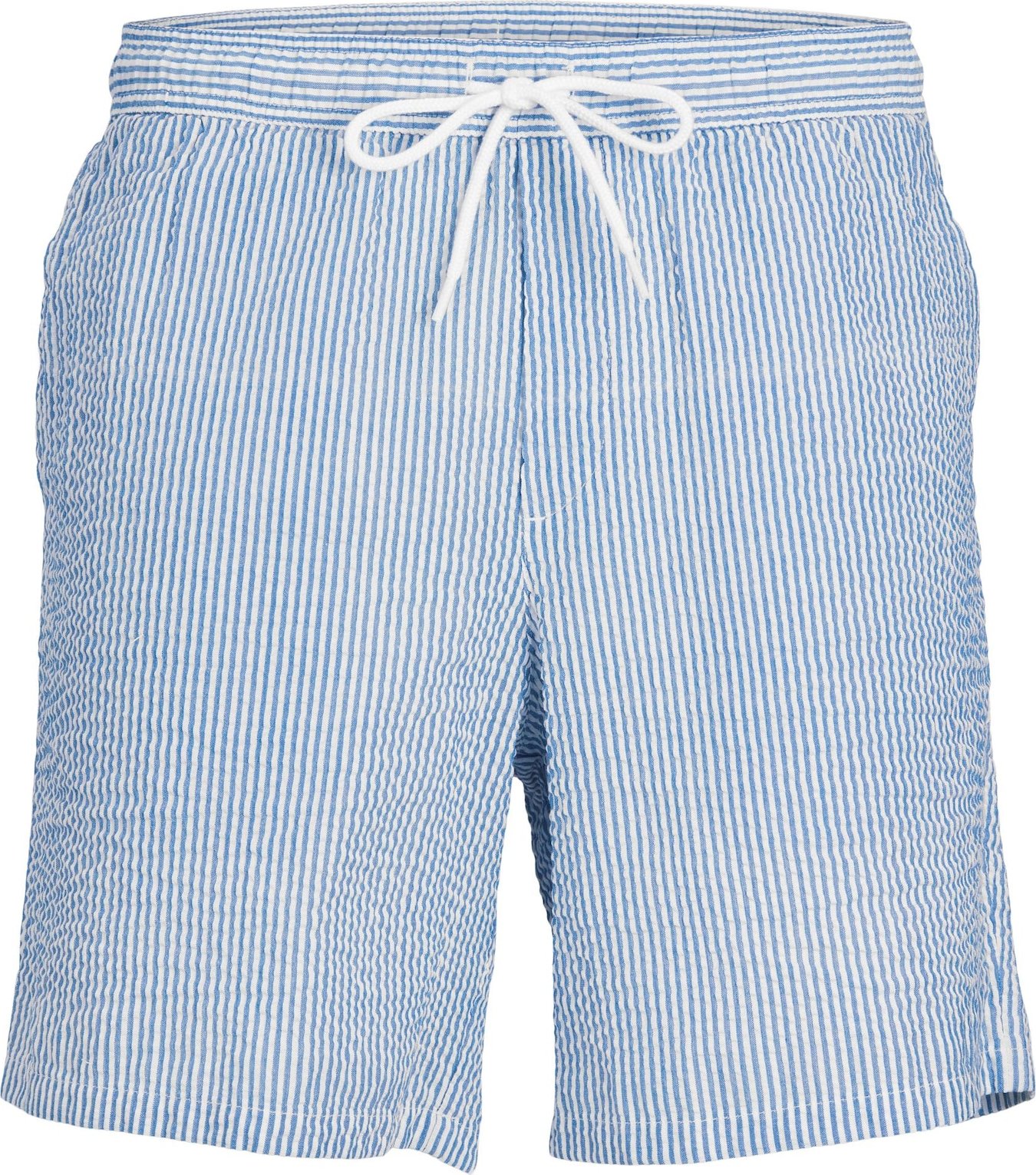 JACK & JONES Kalhoty 'CALEB' světlemodrá / bílá