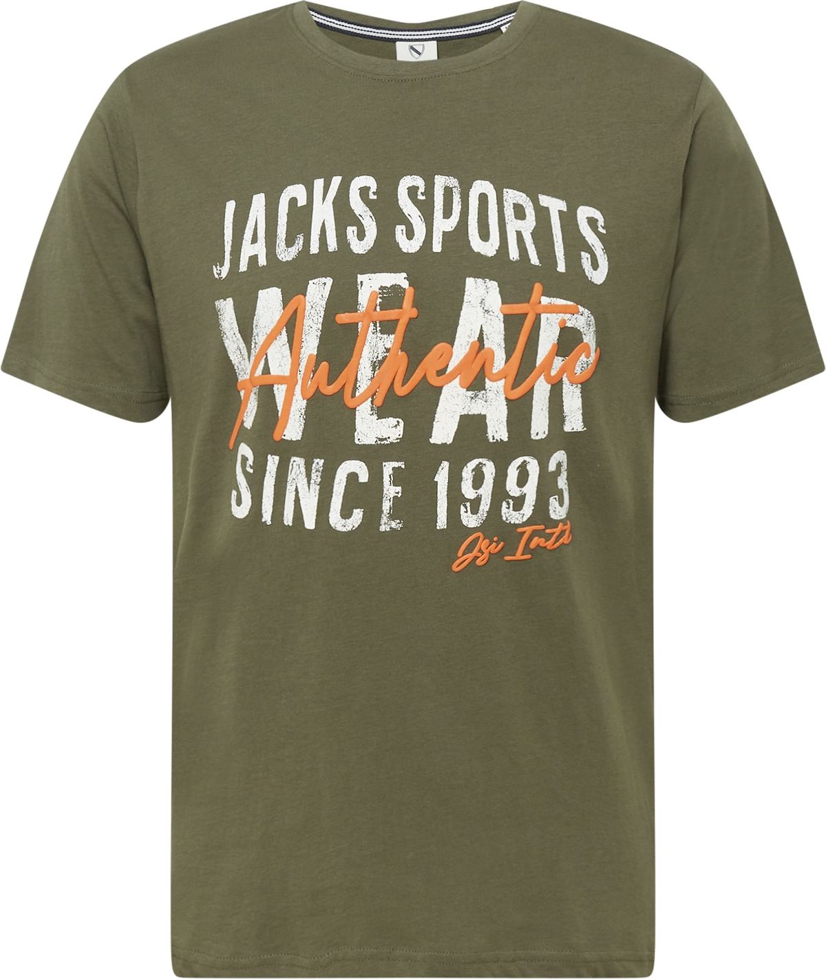 Jack's Tričko zelená / oranžová / bílá