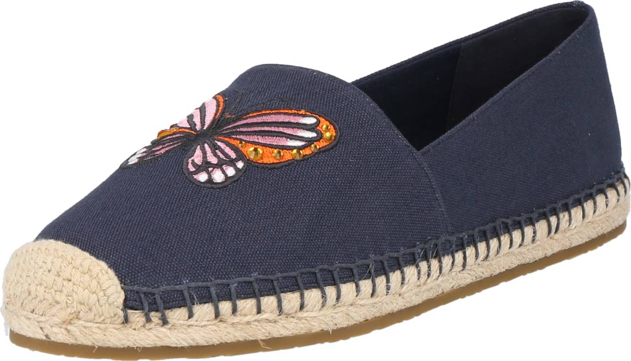 Kate Spade Espadrilky 'AFLUTTER' námořnická modř / oranžová / růžová / černá / bílá