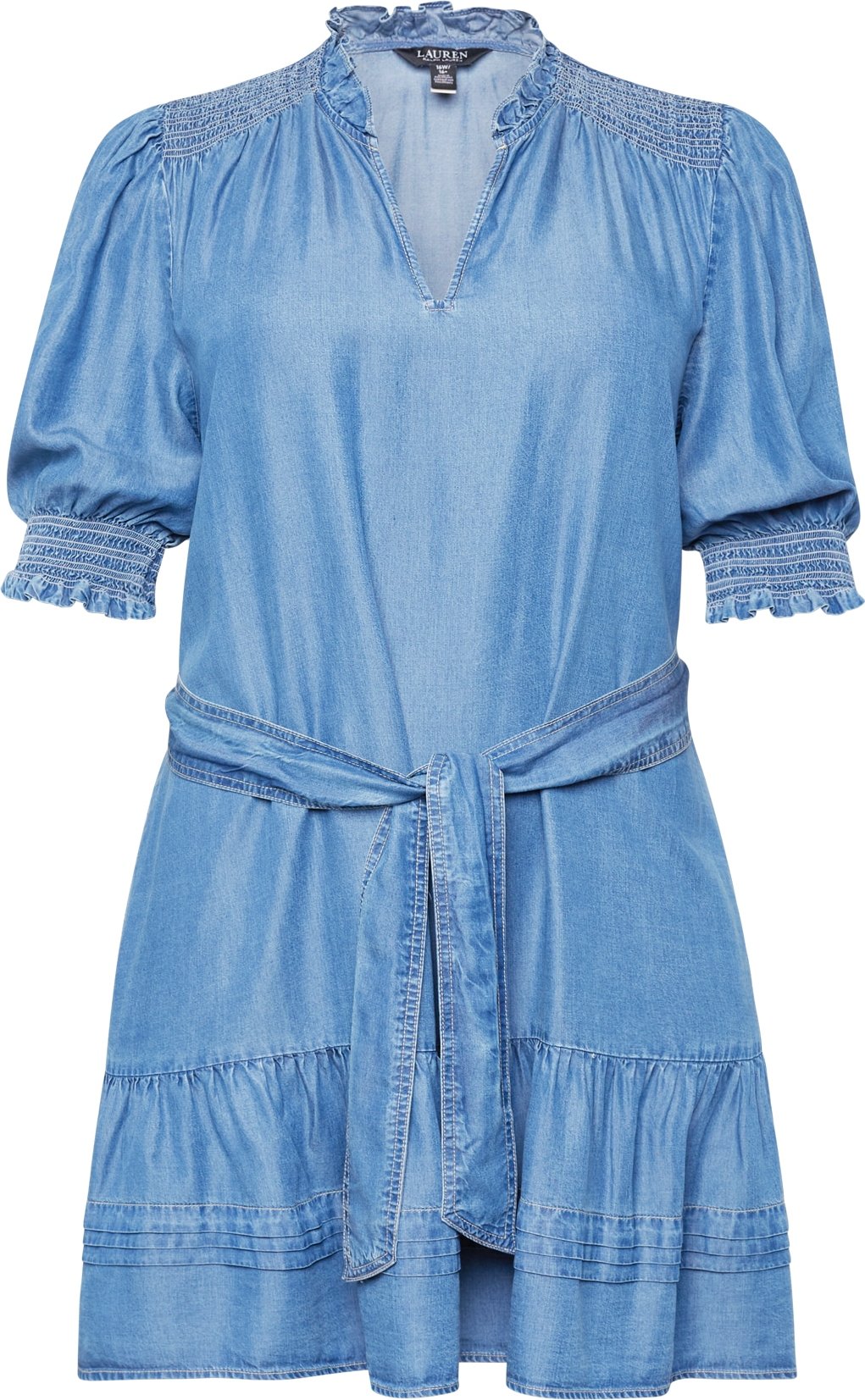Lauren Ralph Lauren Plus Šaty 'JESOLA' modrá džínovina