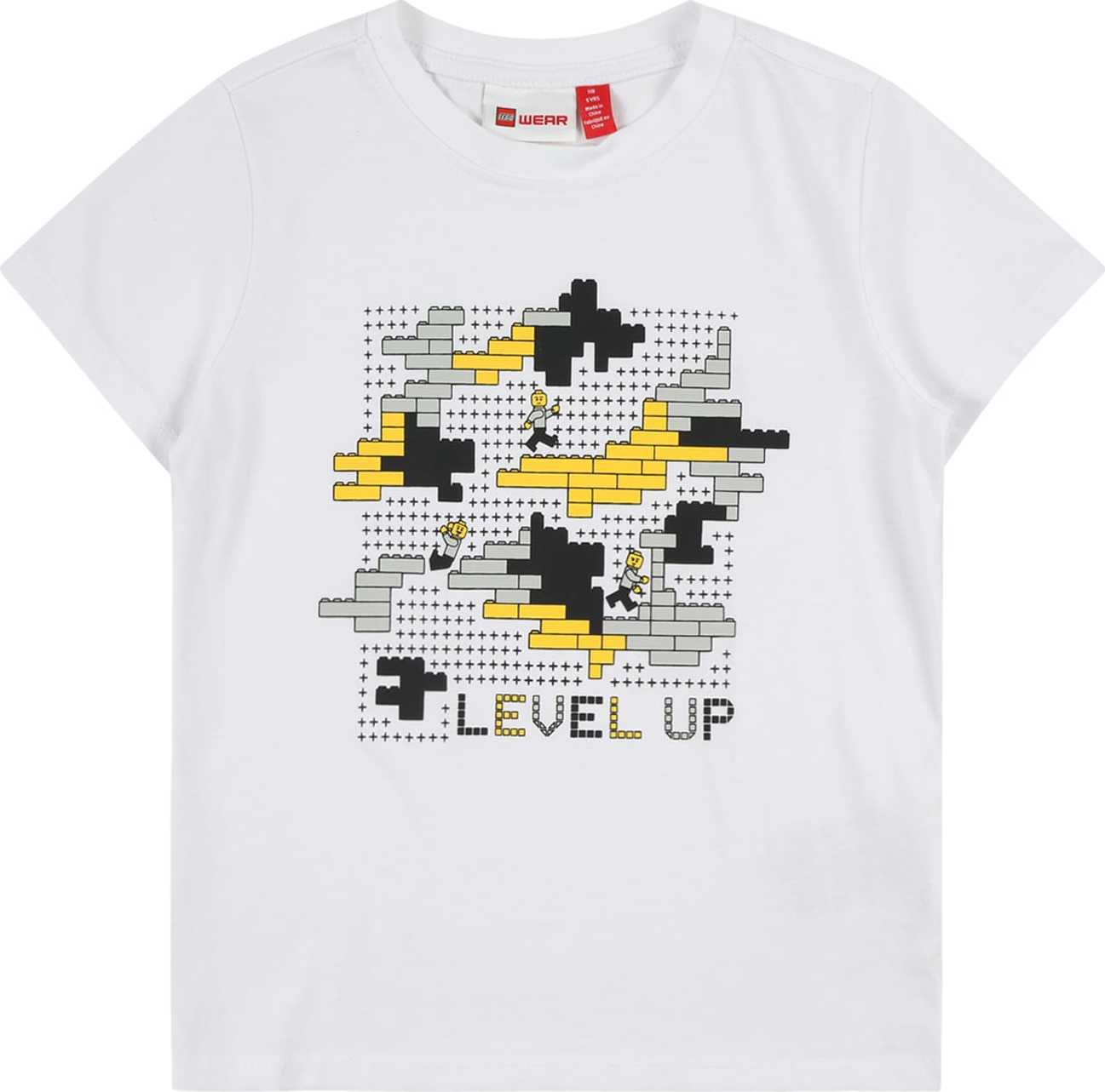 LEGO WEAR Tričko žlutá / světle šedá / černá / bílá