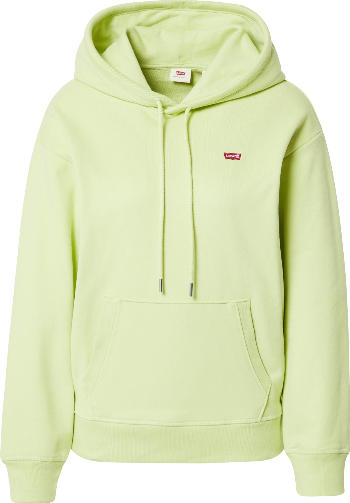 LEVI'S Mikina 'STANDARD HOODIE GREENS' kiwi / červená