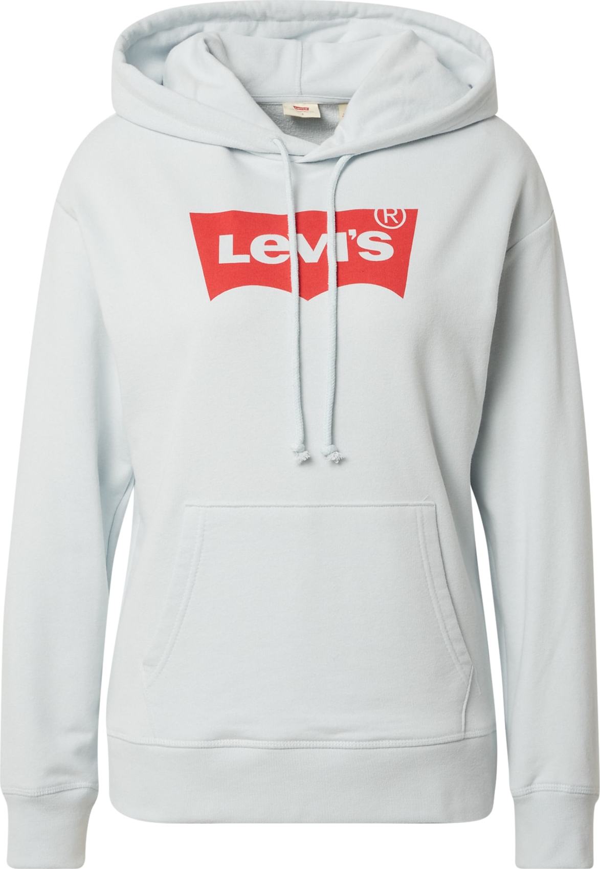 LEVI'S Mikina světle šedá / červená