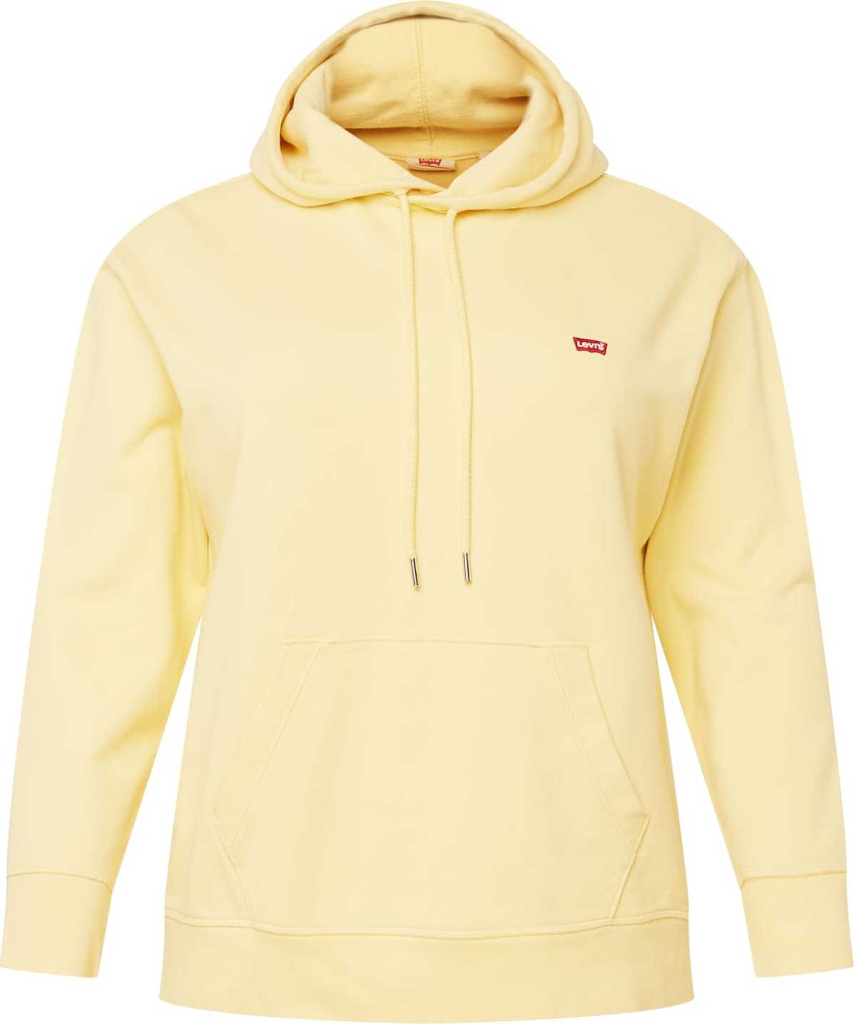 Levi's® Plus Mikina 'PL NON GRPHC STRD HOODIE NEUTRALS' světle žlutá