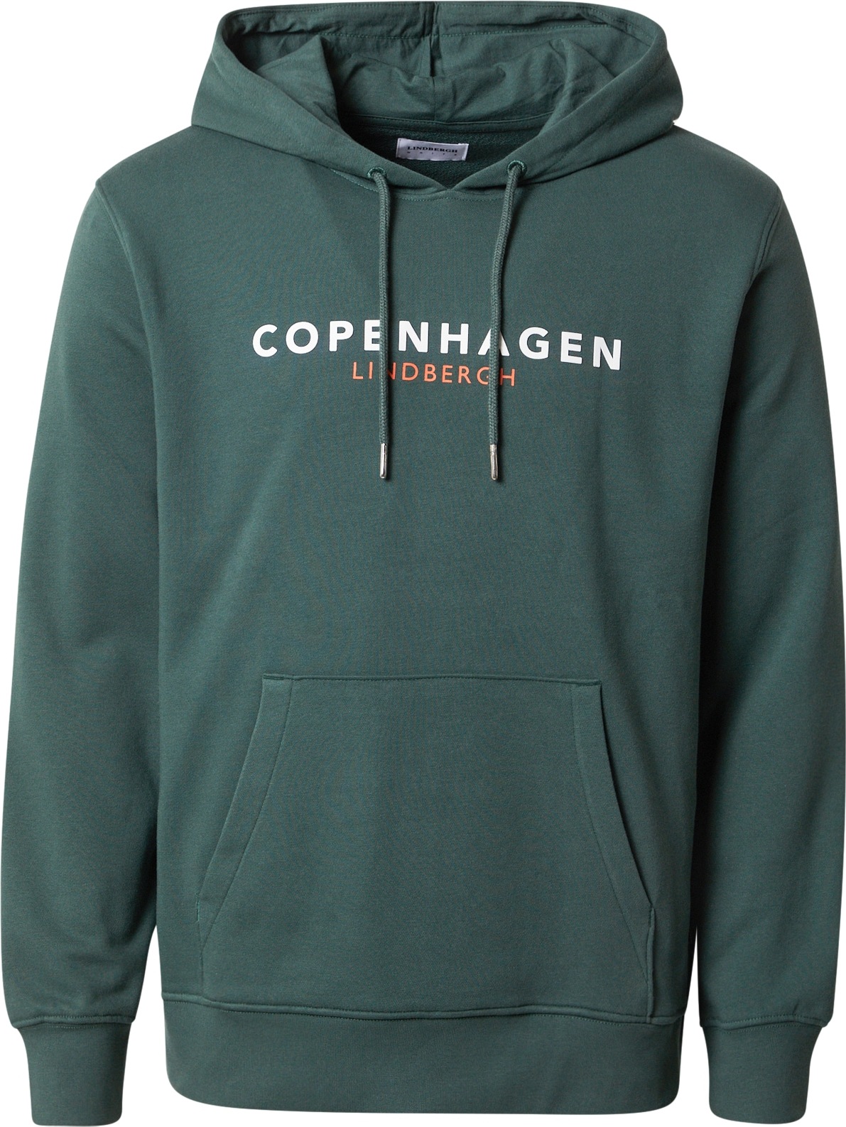 Lindbergh Mikina 'Copenhagen' trávově zelená / oranžová / bílá