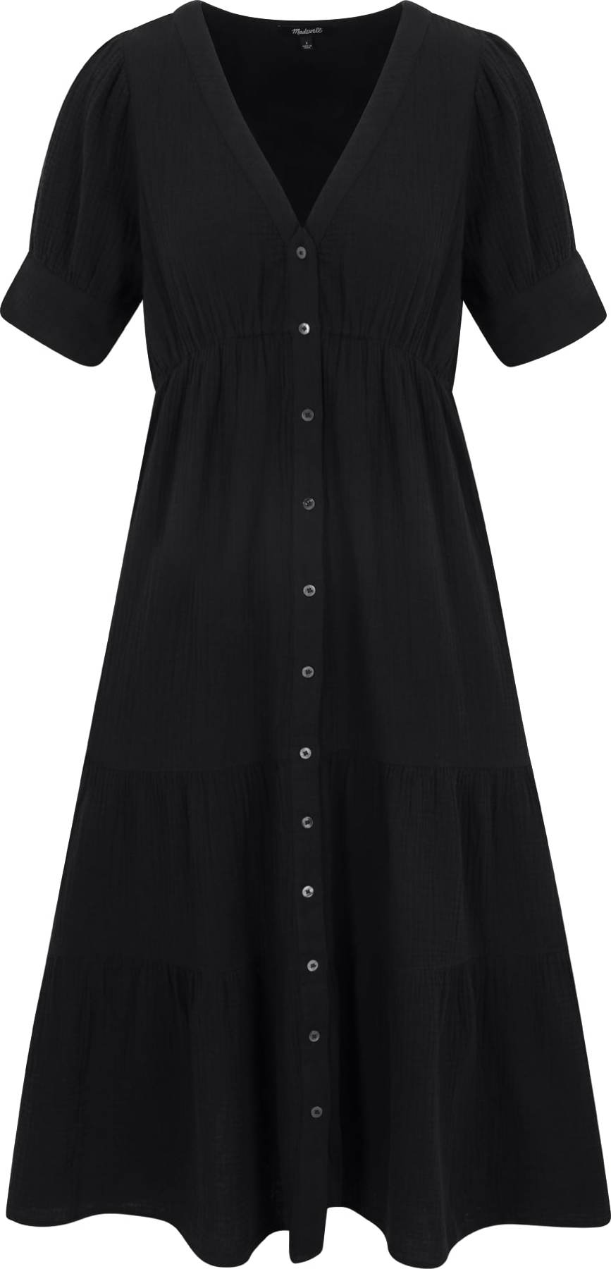 Madewell Košilové šaty černá