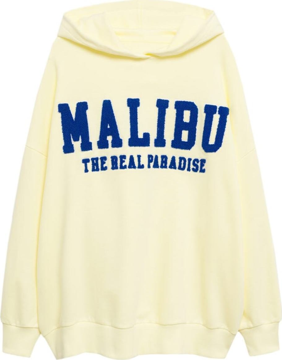 MANGO TEEN Mikina 'Malibu' modrá / žlutá