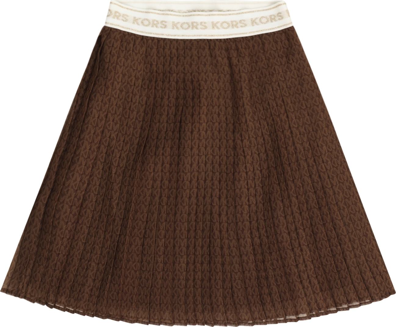 Michael Kors Kids Sukně hnědá / světle hnědá / zlatá / bílá