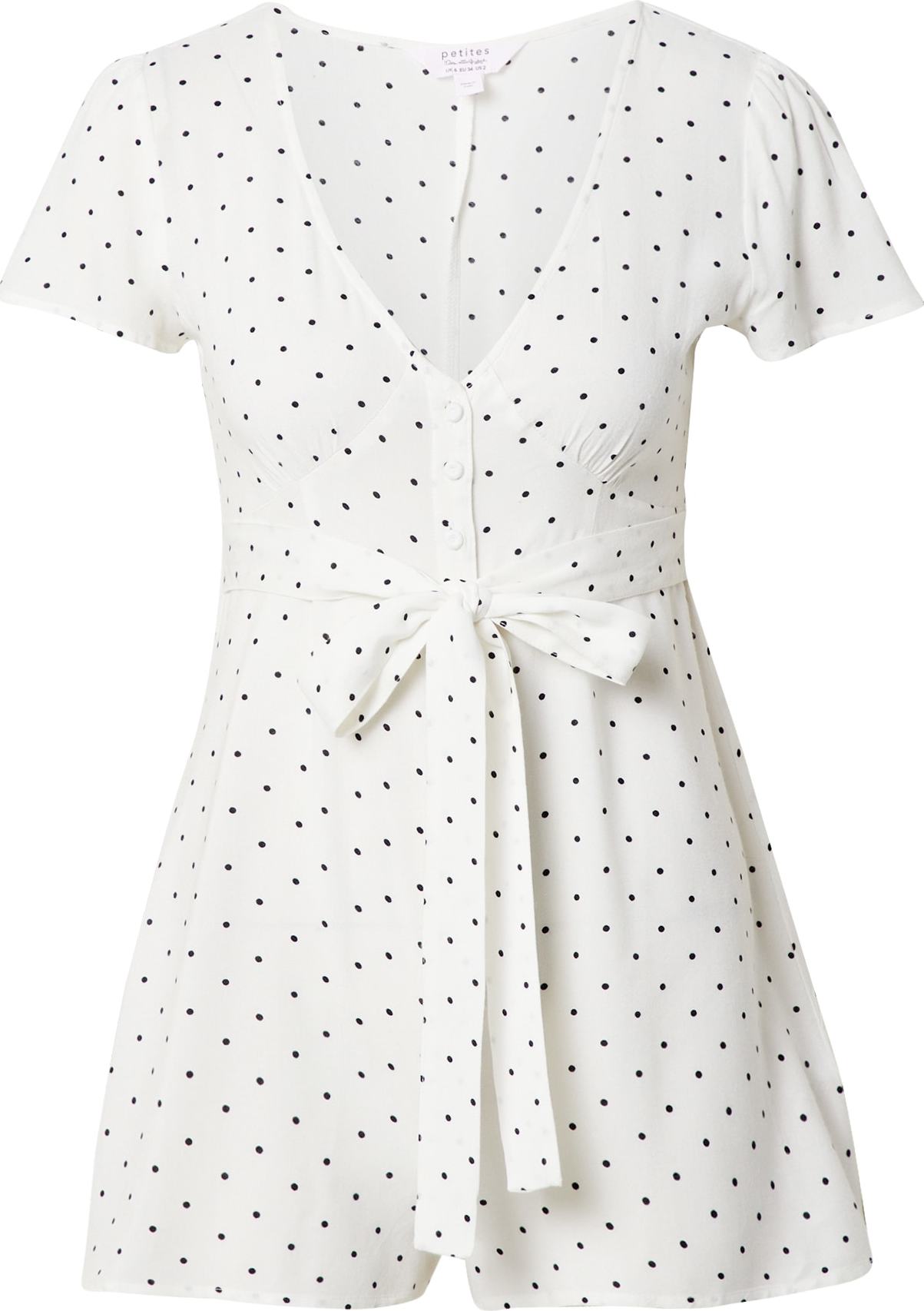 Miss Selfridge Petite Overal 'MONO' černá / bílá