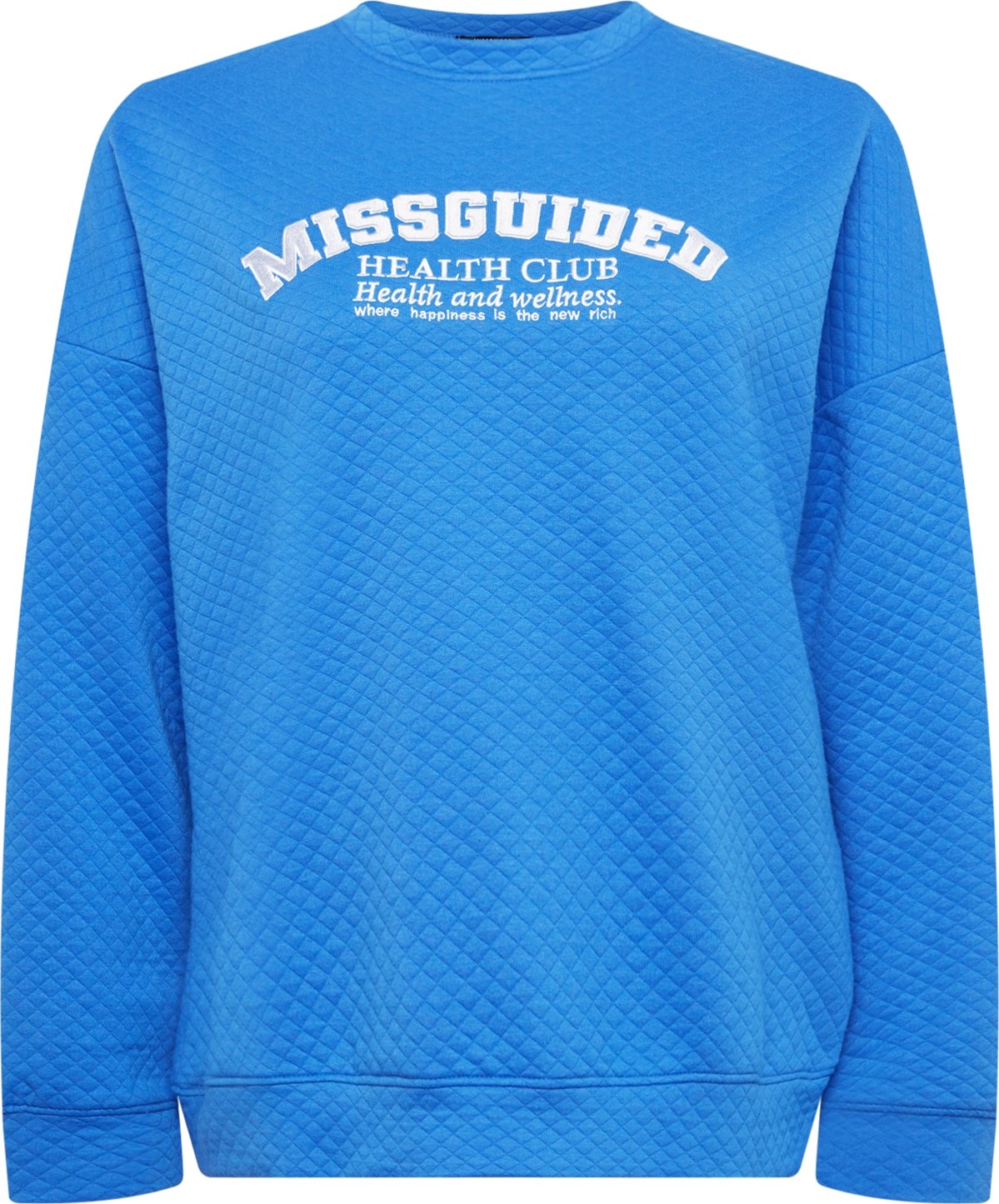 Missguided Plus Mikina modrá / bílá