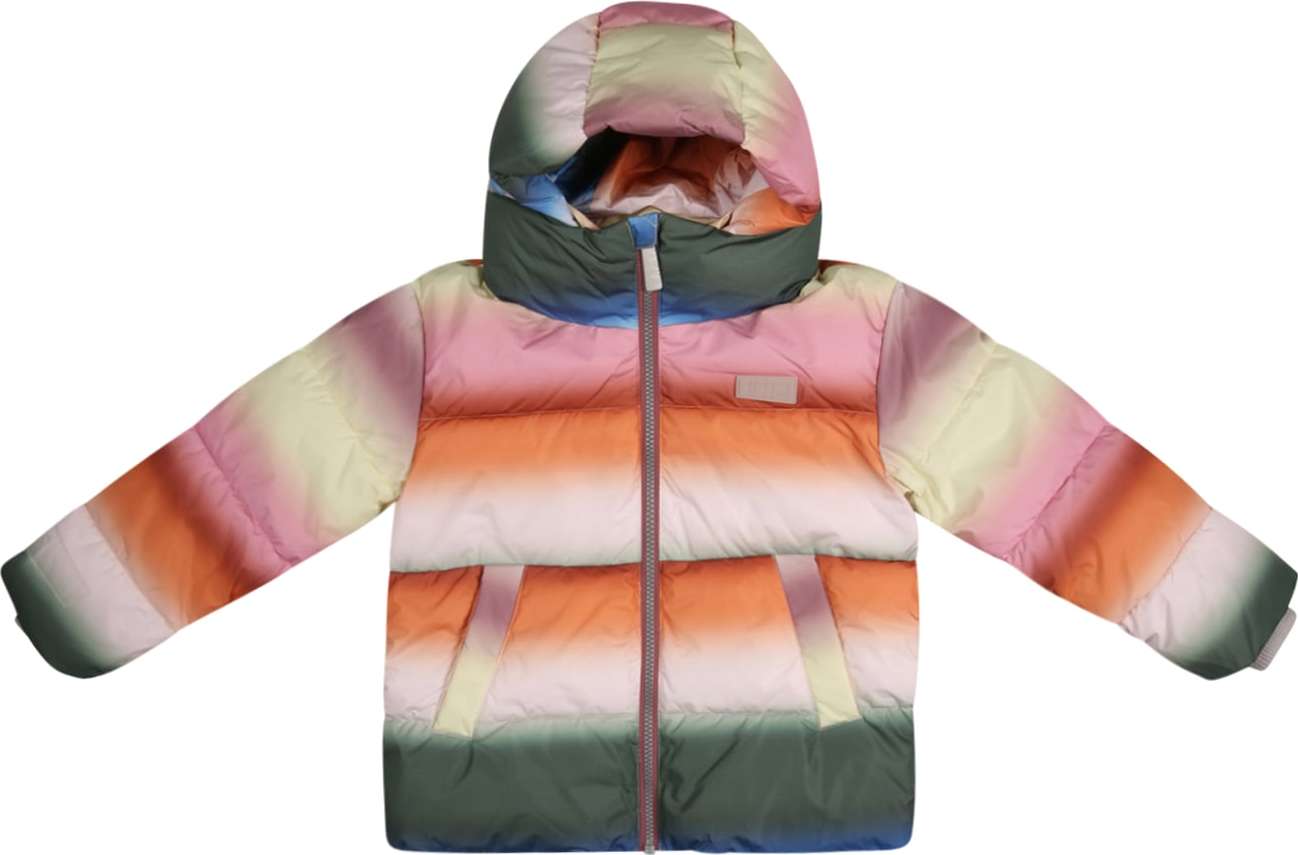 Molo Funkční bunda 'HALO' krémová / smaragdová / oranžová / růžová