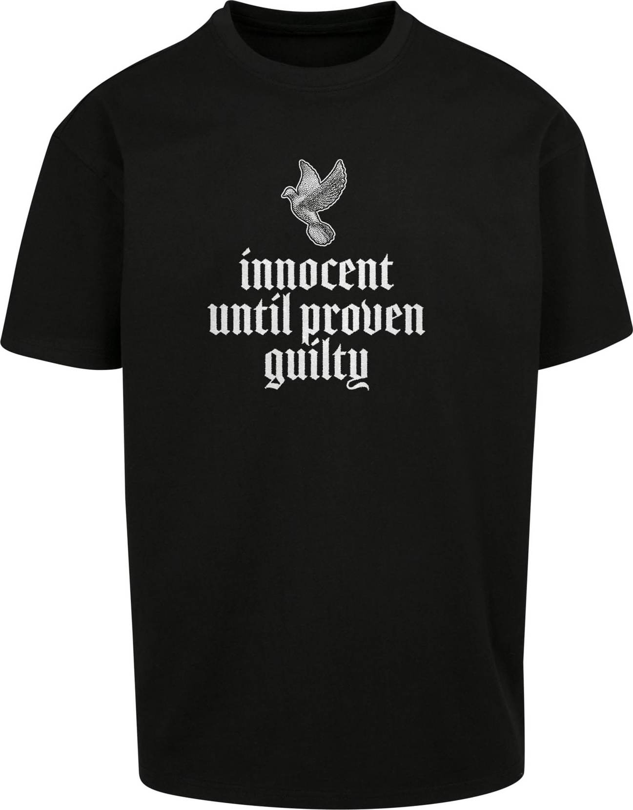 MT Upscale Tričko 'Justice' šedá / černá / bílá