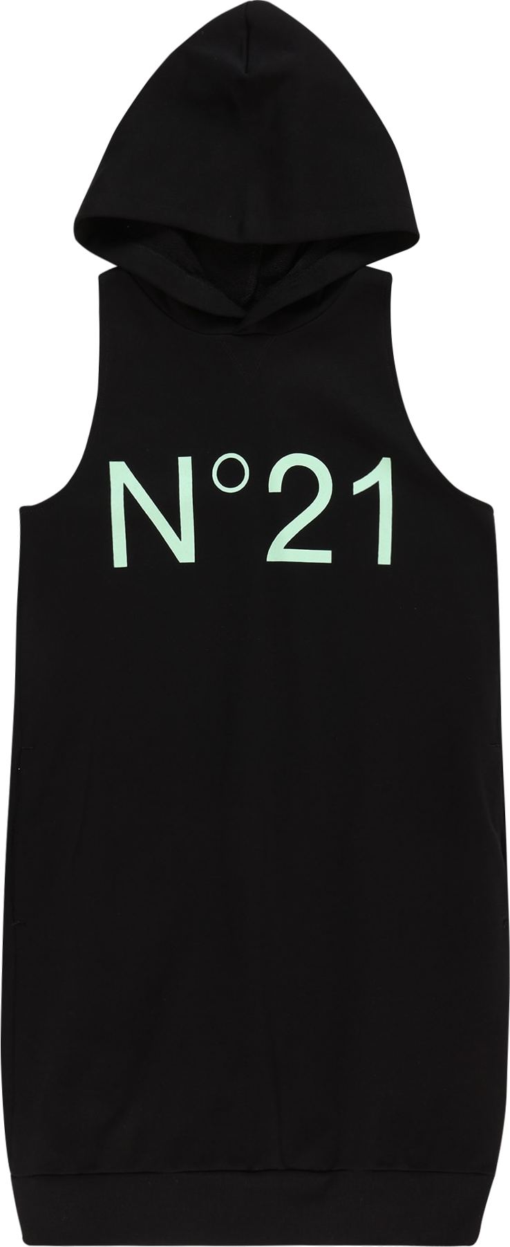 N°21 Šaty světle zelená / černá
