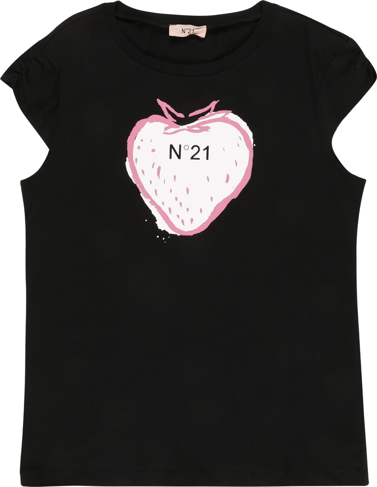 N°21 Tričko růžová / černá / bílá