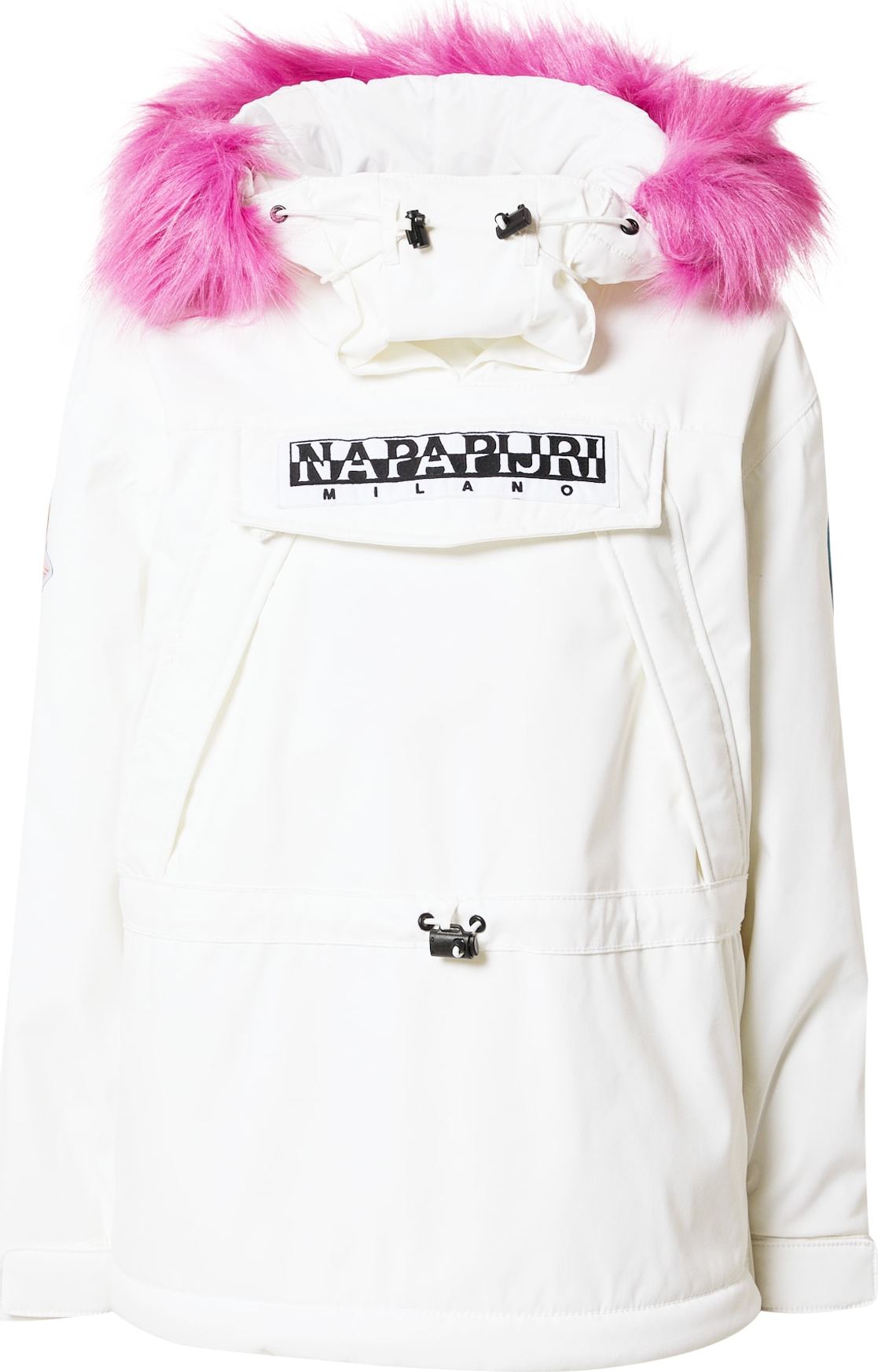 NAPAPIJRI Zimní bunda 'SKIDOO' pink / černá / bílá