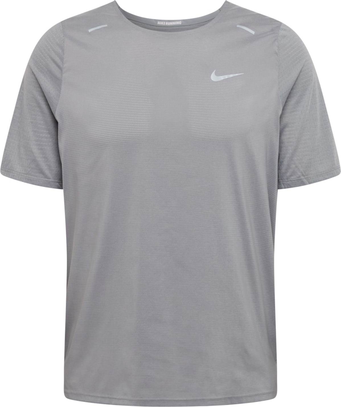 NIKE Funkční tričko 'Breathe Rise' šedá / světle šedá