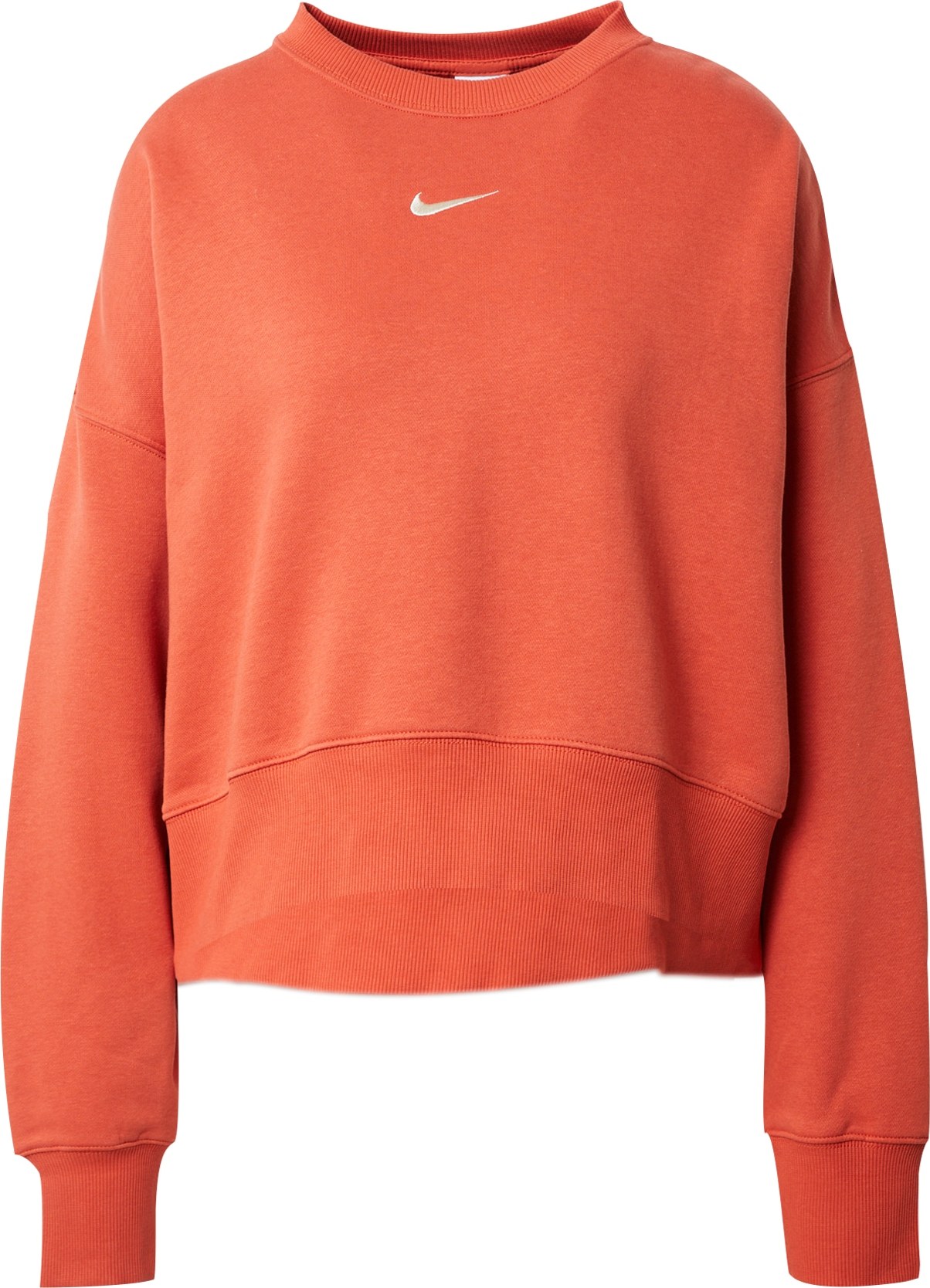 Nike Sportswear Mikina béžová / oranžově červená