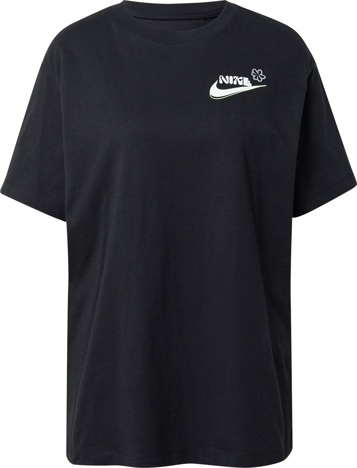 Nike Sportswear Tričko černá / bílá