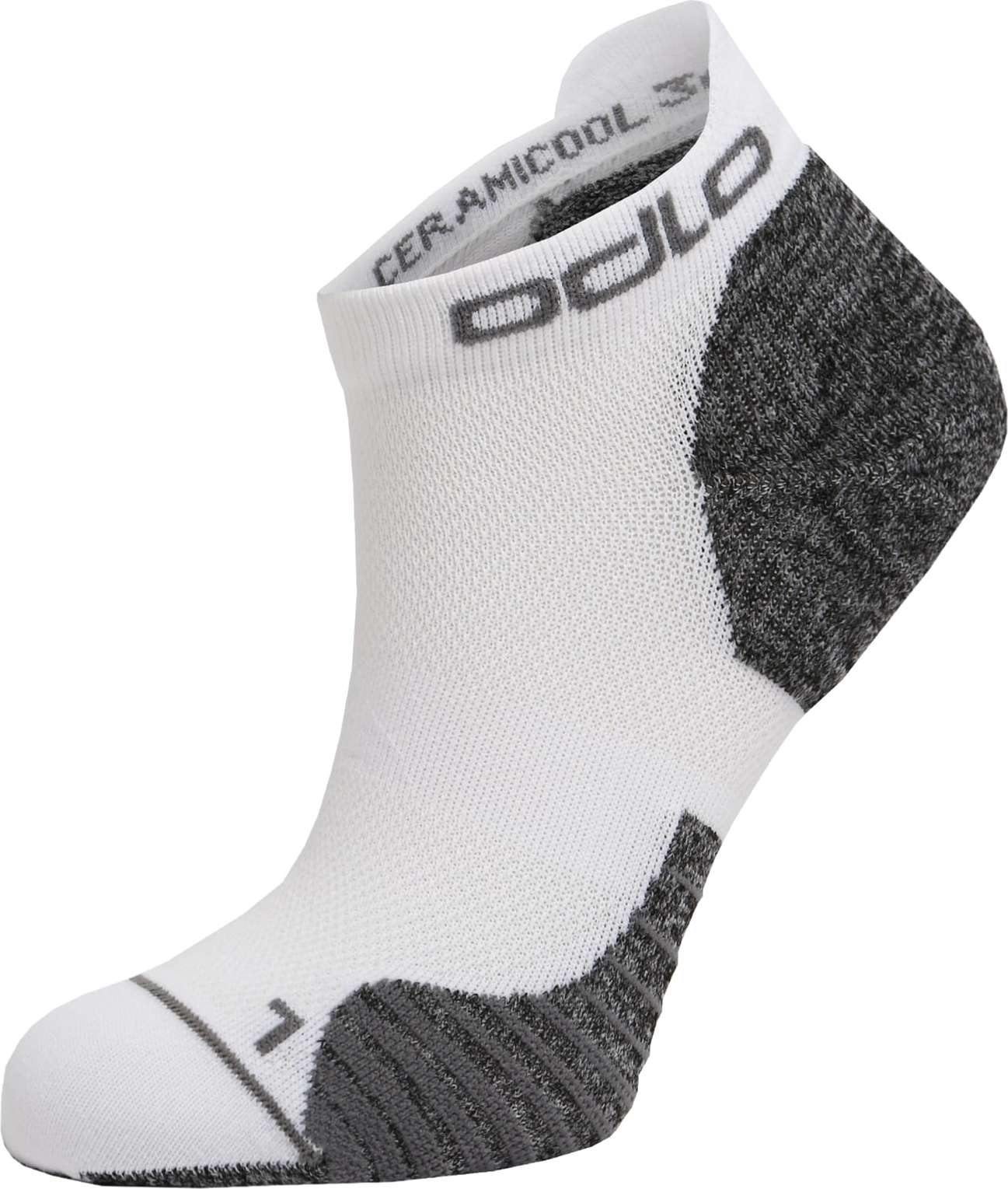 ODLO Sportovní ponožky 'Ceramicool' antracitová / bílá