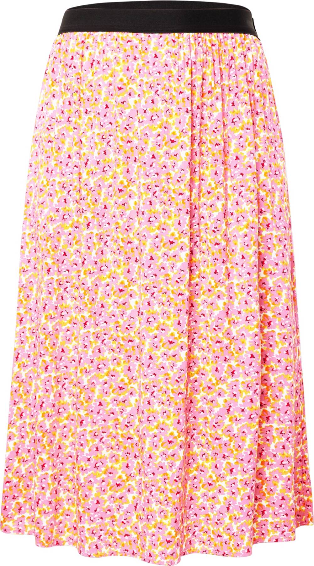 ONLY Carmakoma Sukně béžová / oranžová / pink / černá