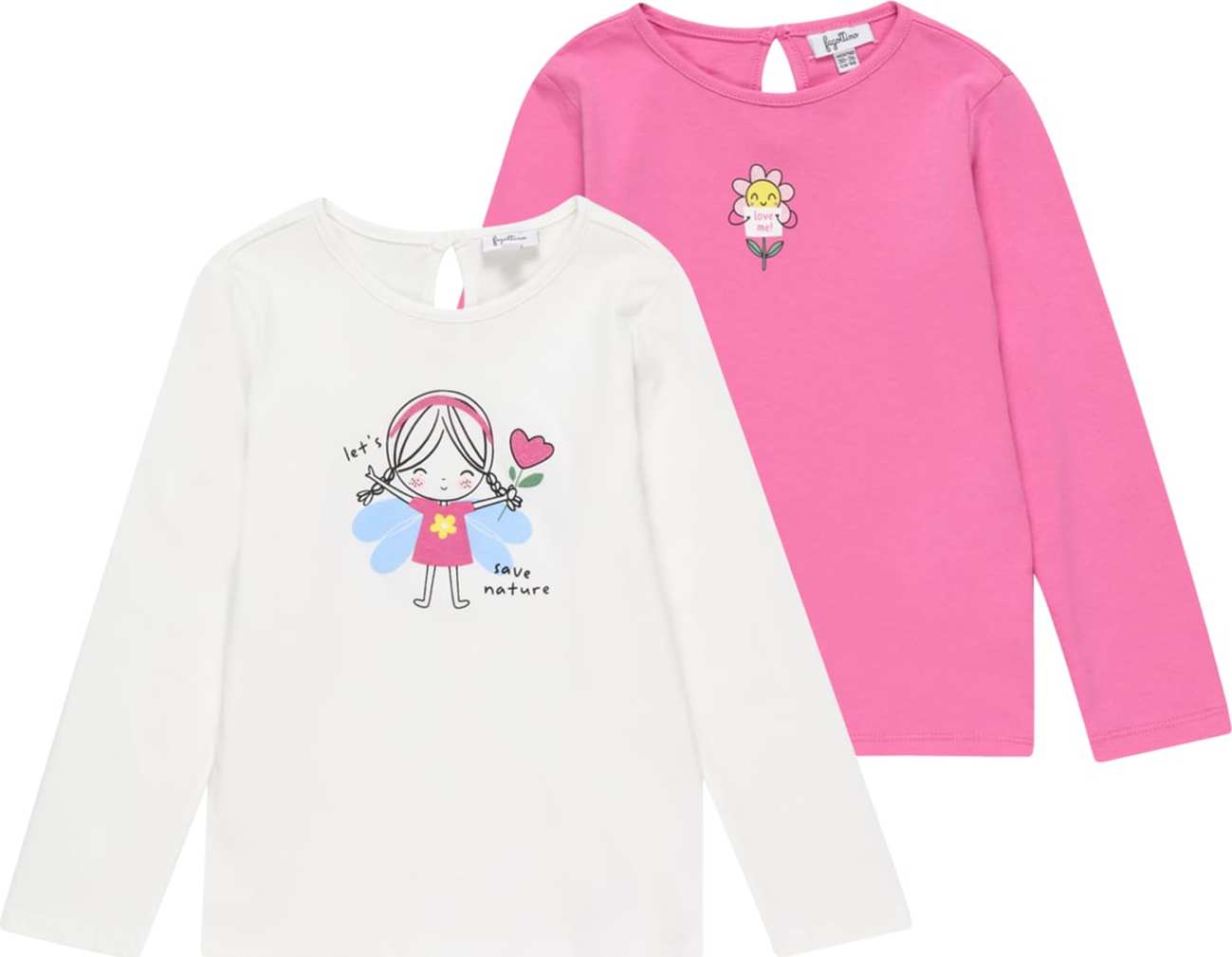 OVS Tričko světlemodrá / pink / bílá
