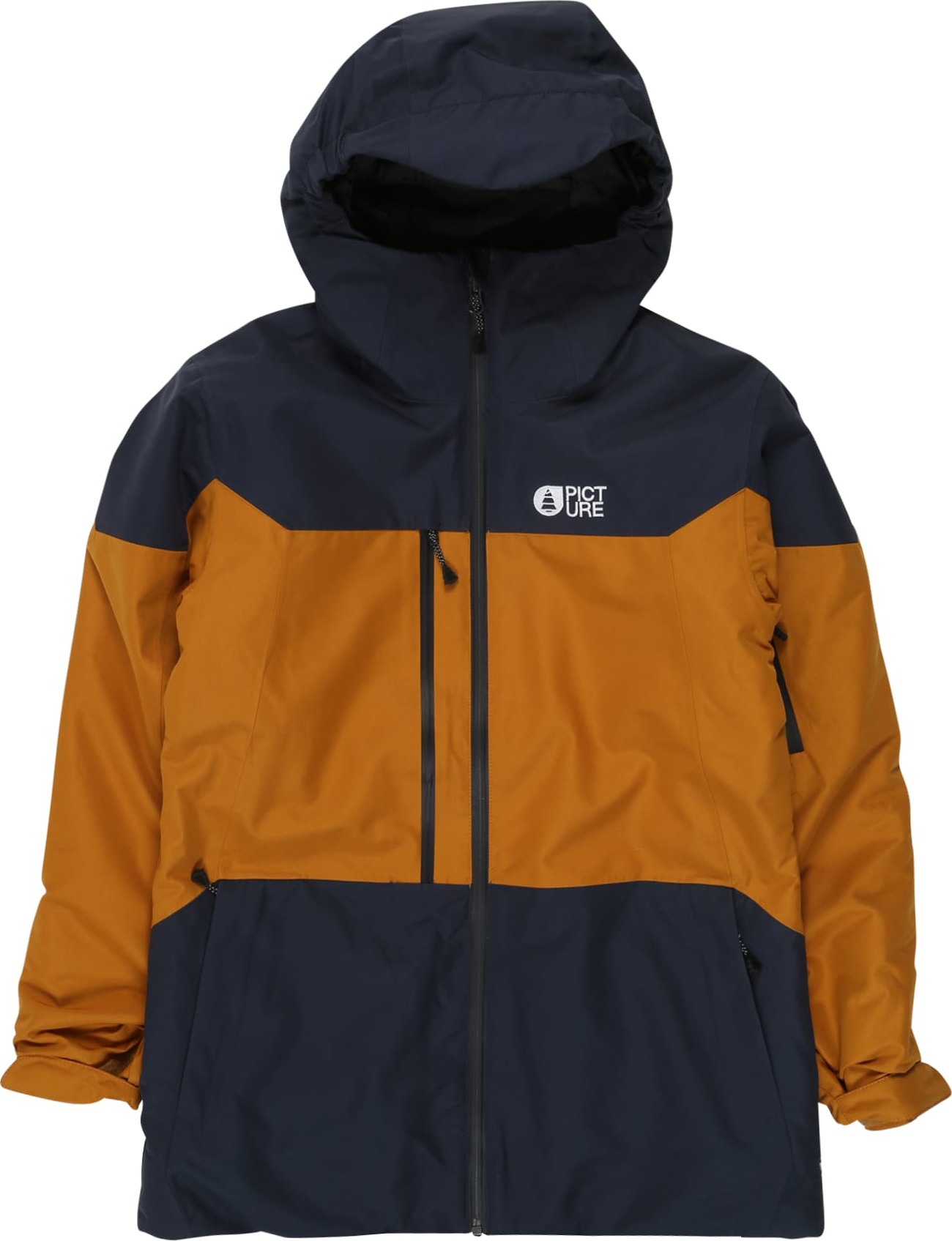 Picture Organic Clothing Outdoorová bunda 'Proden' námořnická modř / zlatě žlutá / bílá