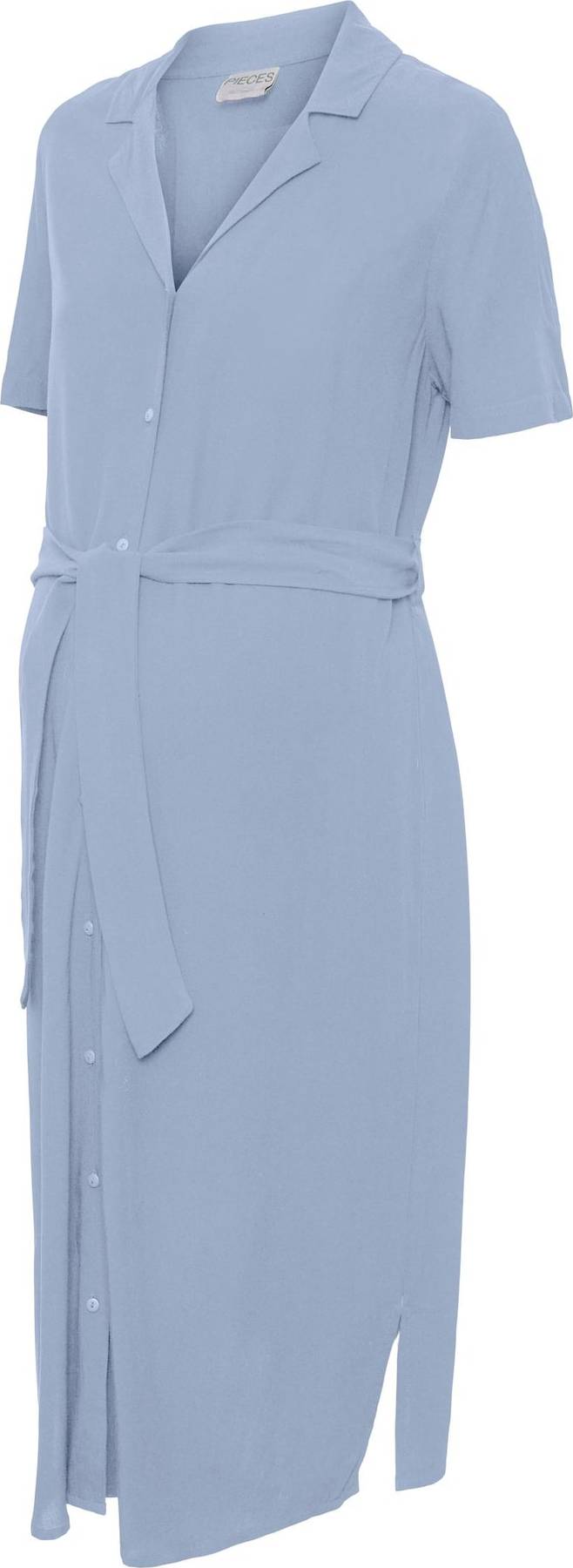 Pieces Maternity Košilové šaty 'Olivia' světlemodrá