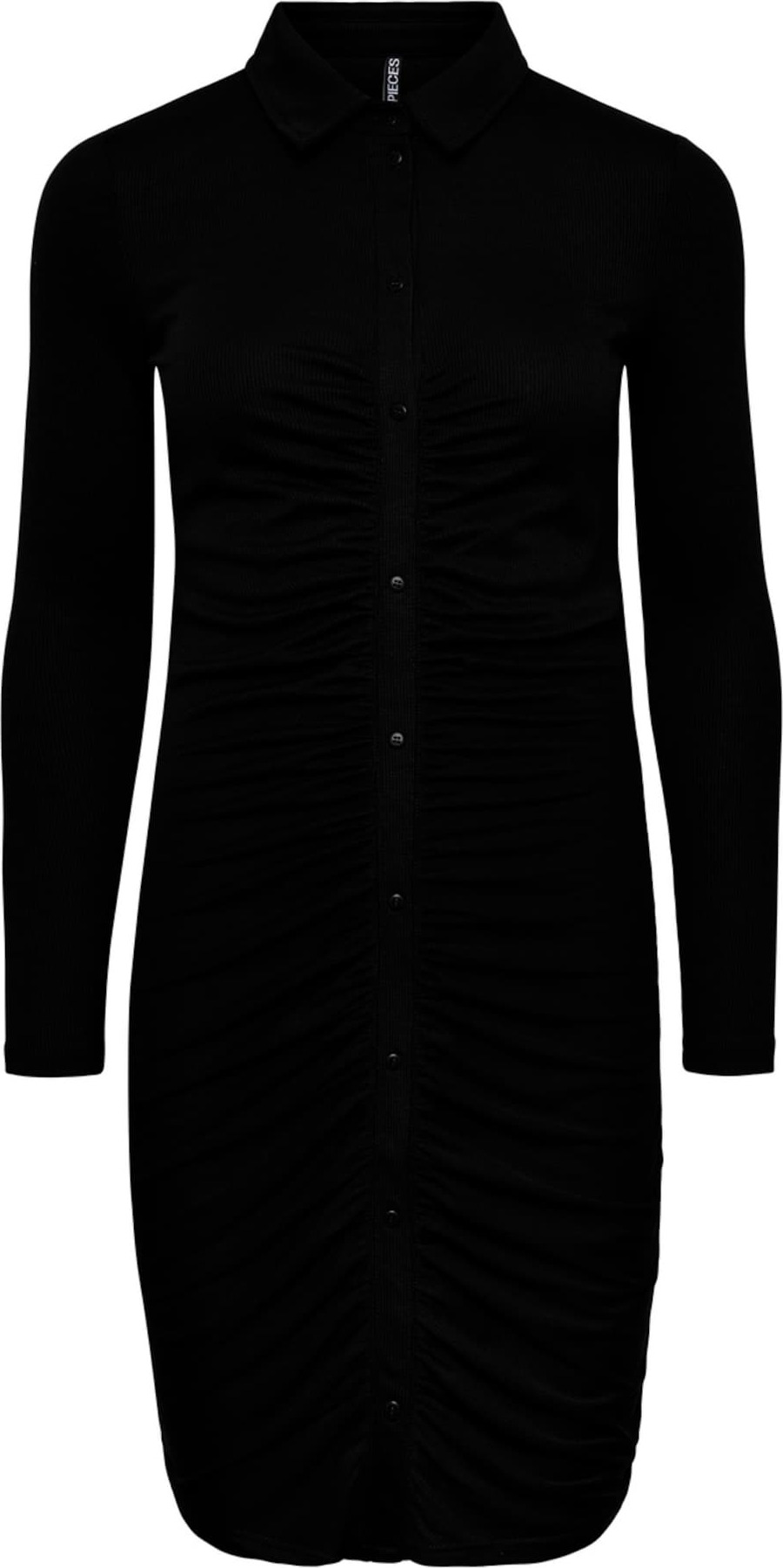 Pieces Petite Košilové šaty 'NORMA' černá