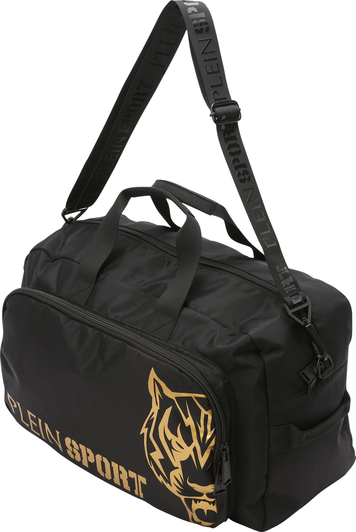 Plein Sport Cestovní taška 'PHILADELFIA' zlatá / černá