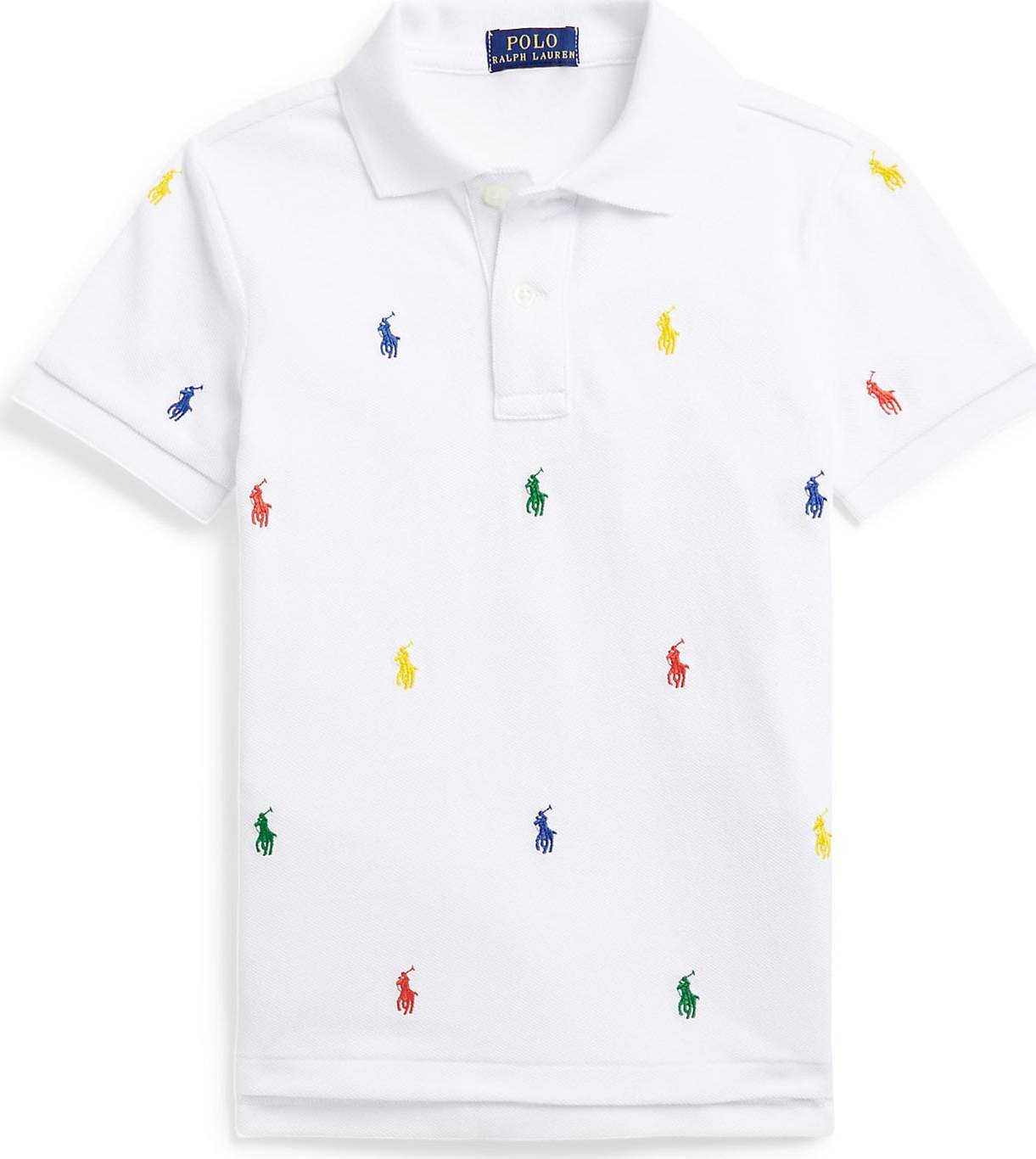 Polo Ralph Lauren Tričko námořnická modř / žlutá / zelená / bílá