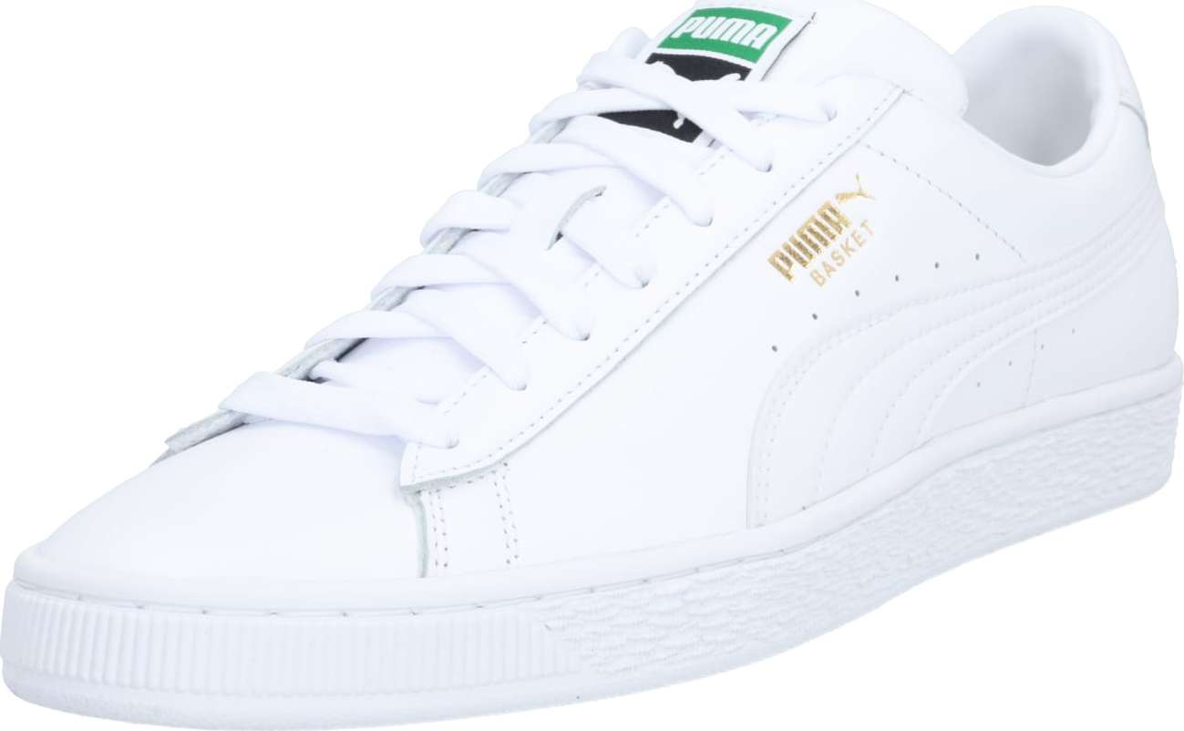 PUMA Tenisky 'Basket Classic XXI' zlatá / zelená / bílá