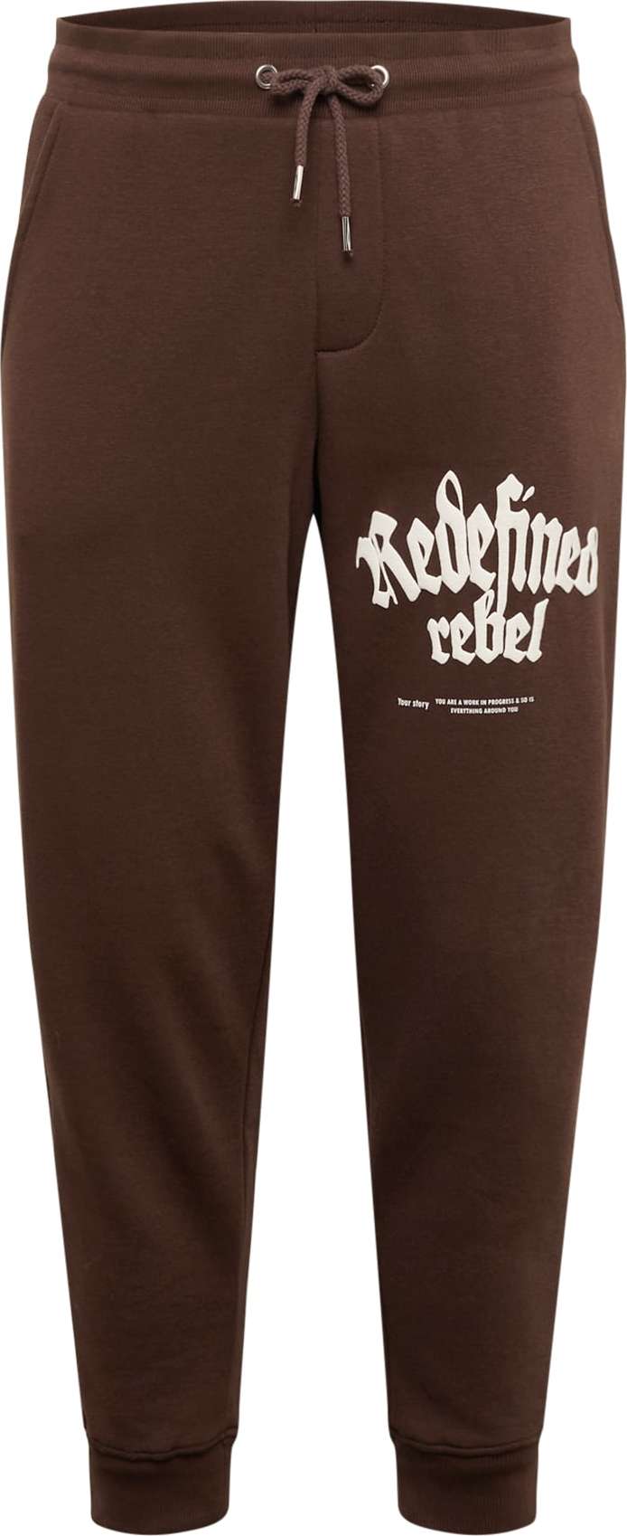 Redefined Rebel Kalhoty 'Jad' čokoládová / bílá
